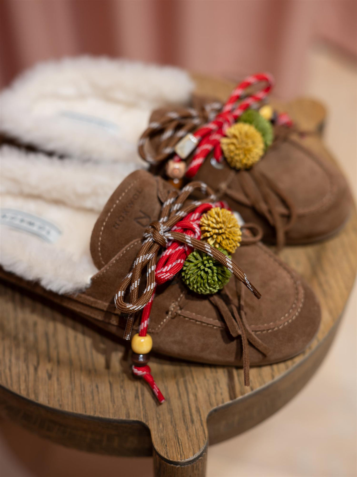 Coco Fur Tan Suede