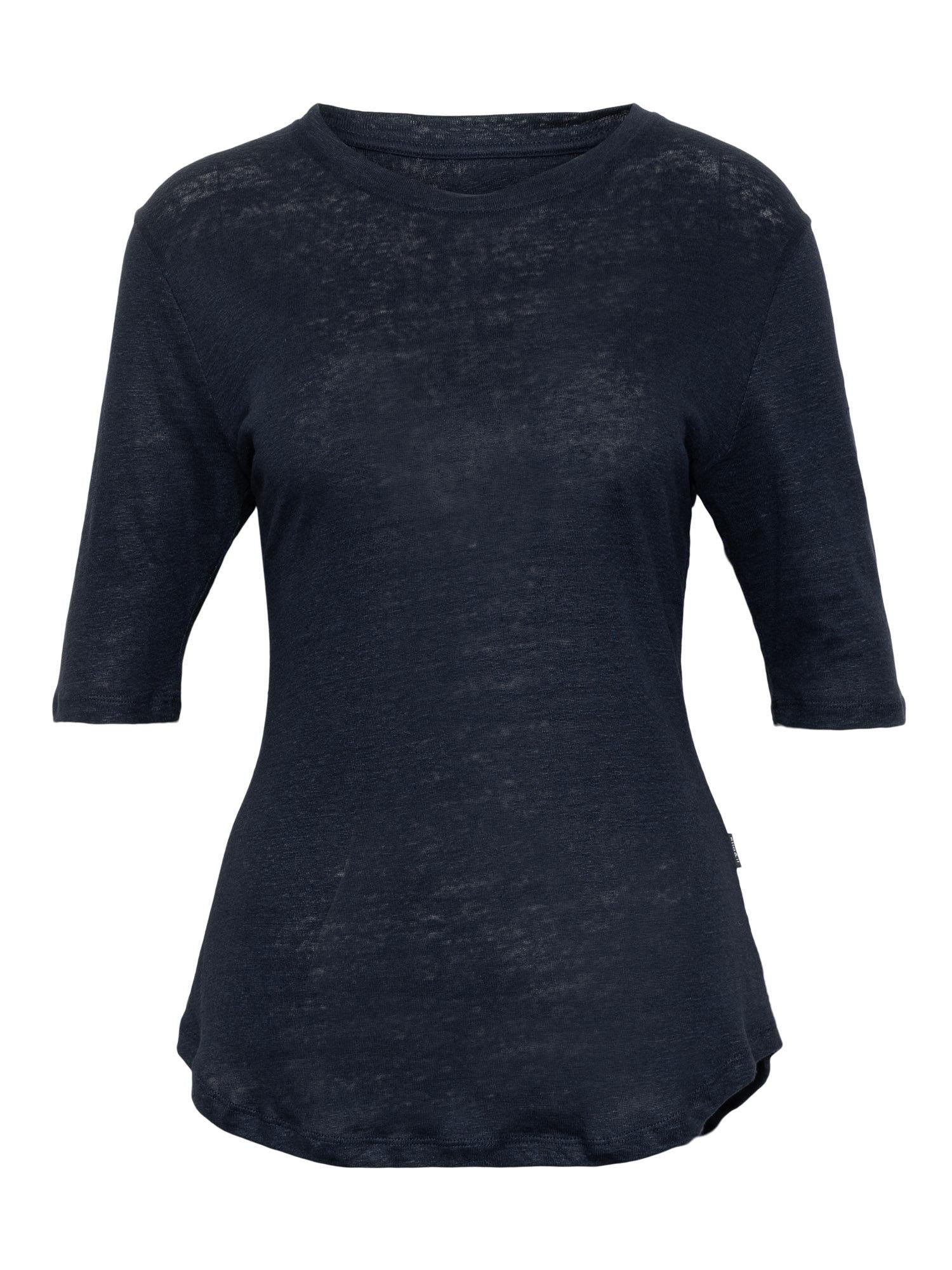Ella&il Karina Linen Tee Navy