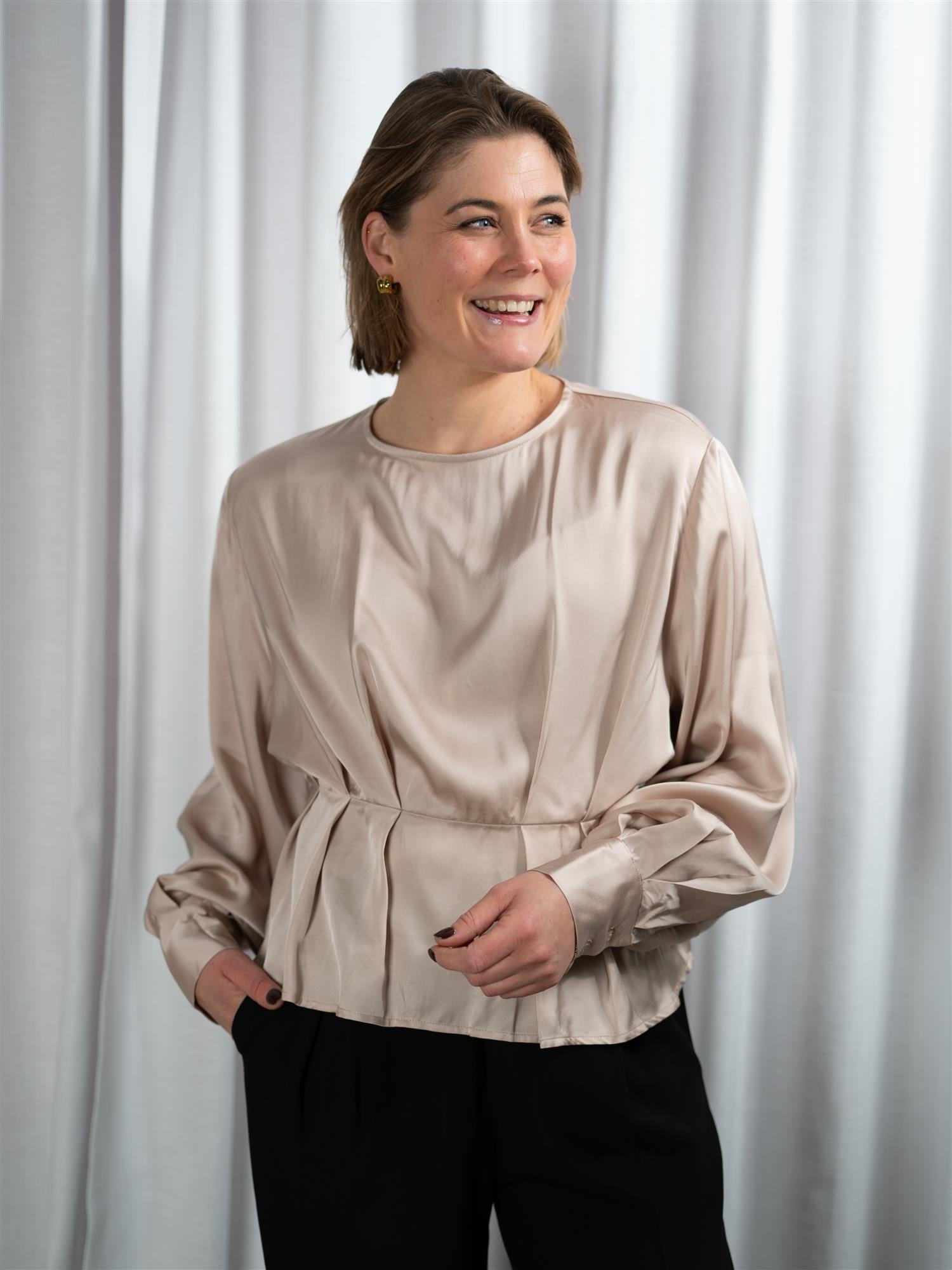 ONE and OTHER Luella Top Pale Blush