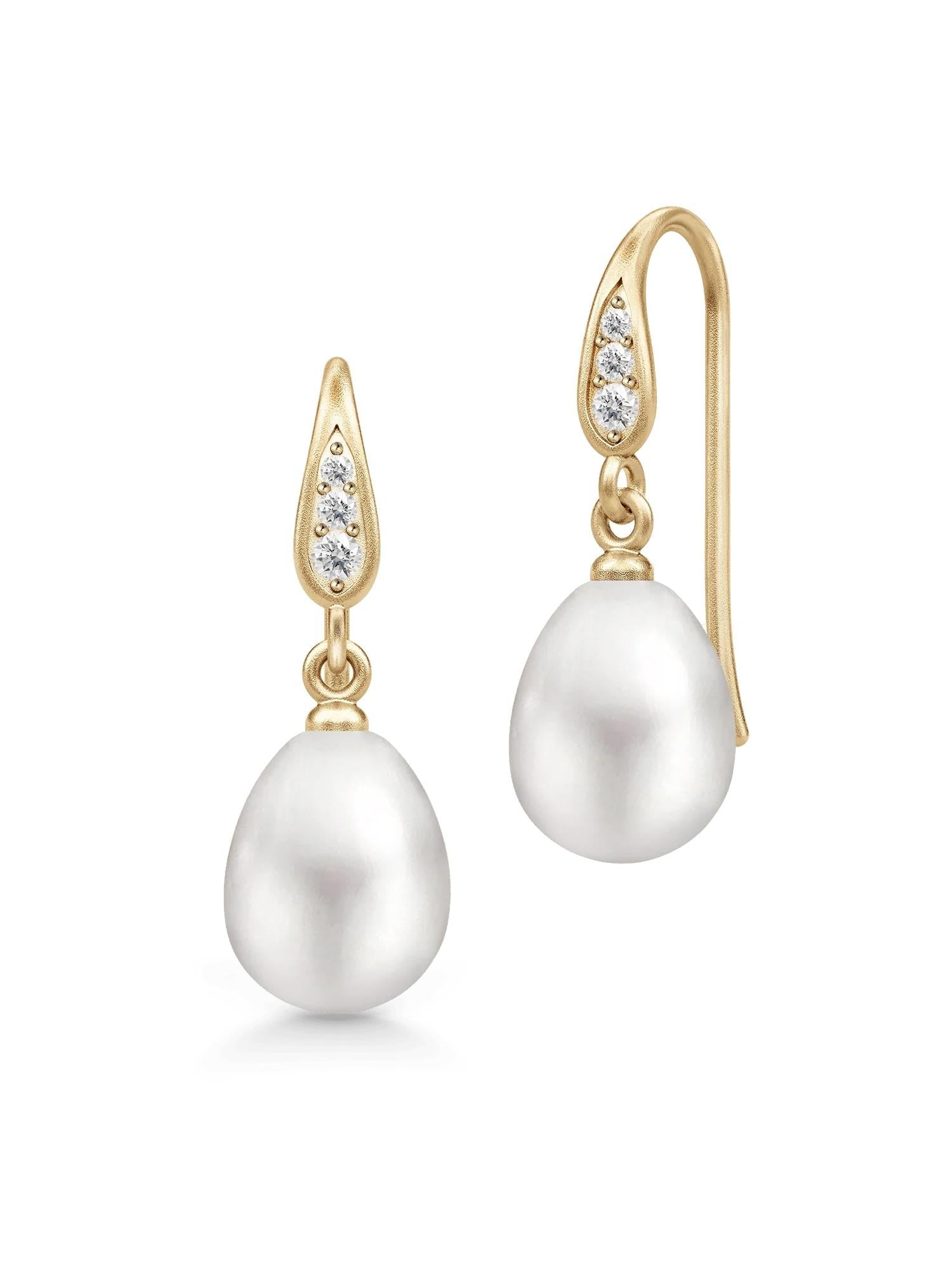 Julie Sandlau Ocean Earrings White Pearl