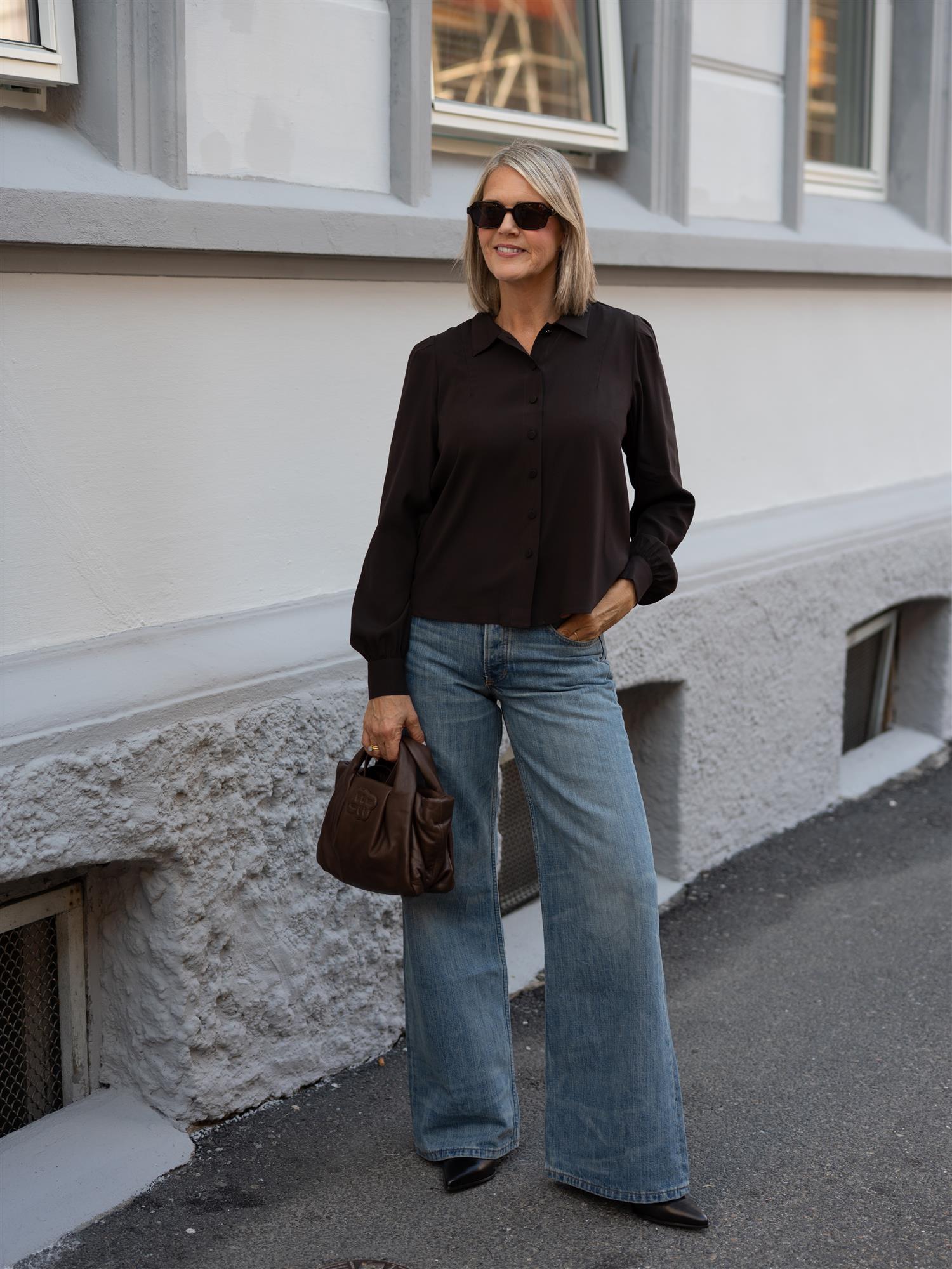 Paola Blouse With Tiny Collar