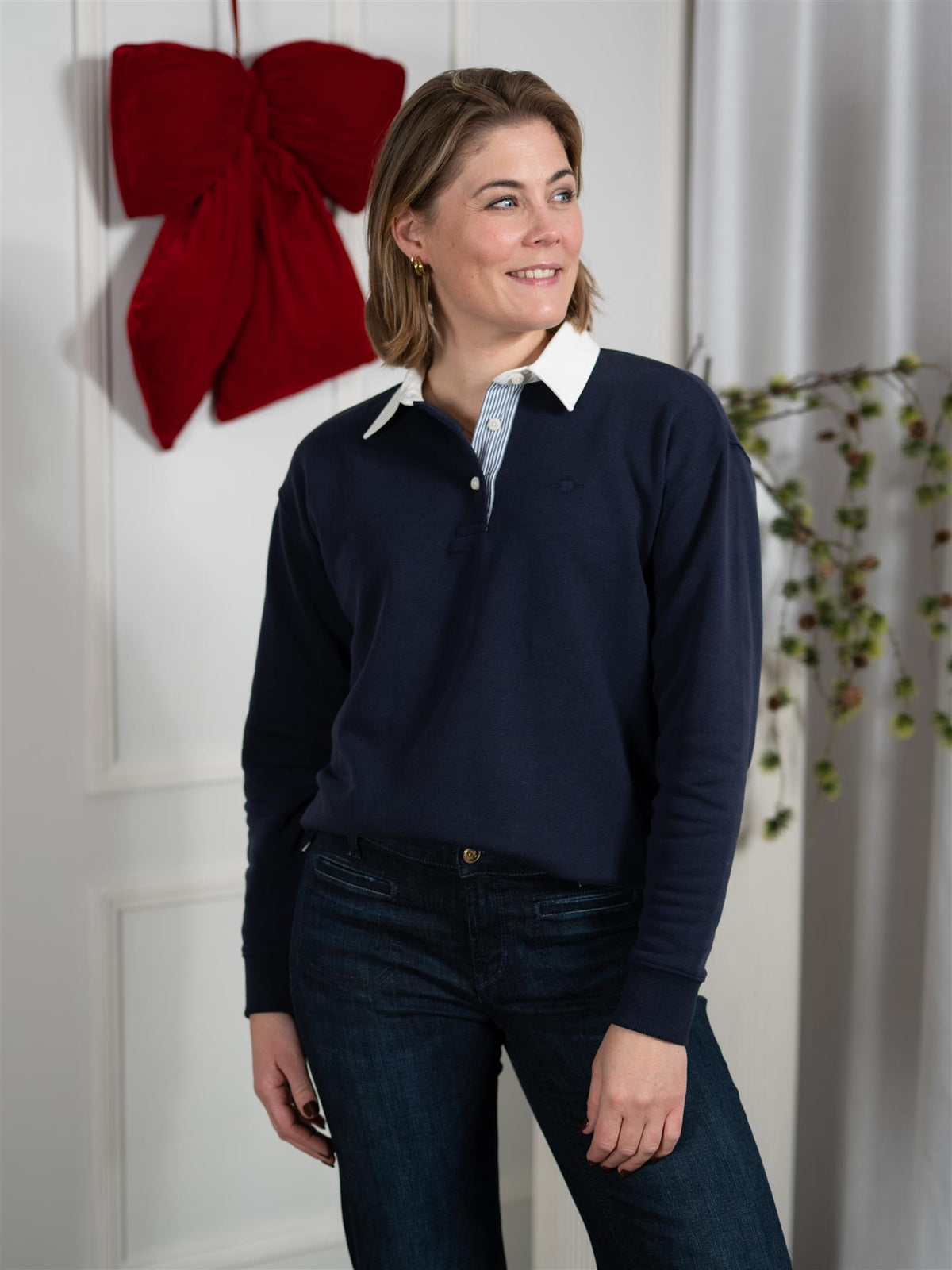 Rugger Sweatshirt Evening Blue