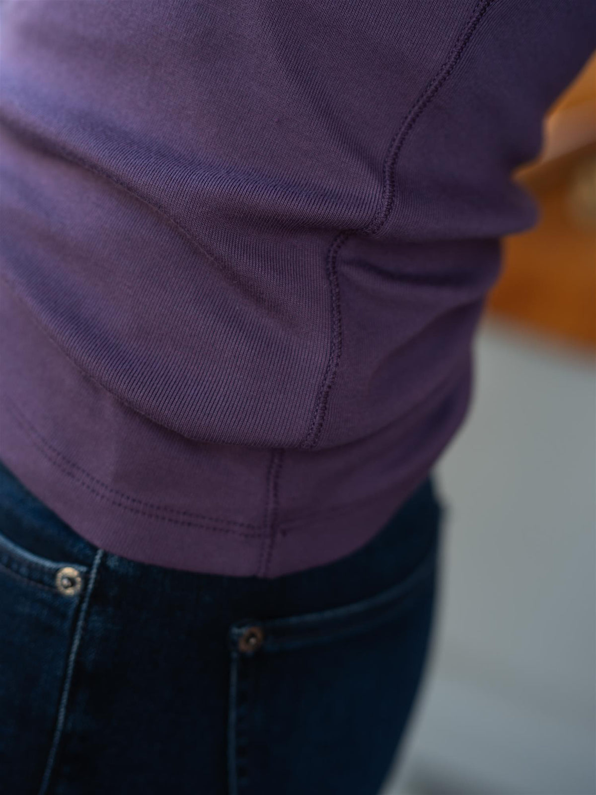 MMMali O-Neck3/4 Sleeve Tee Sweet Grape