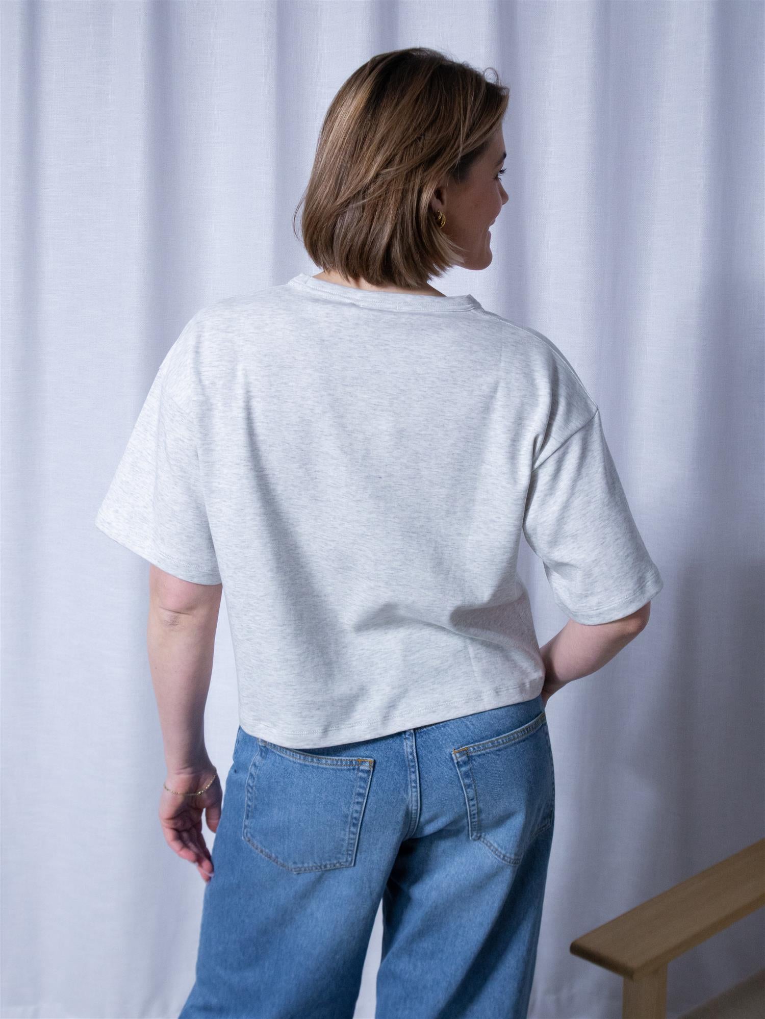 Julie Josephine Bettina Tee Grey Melange