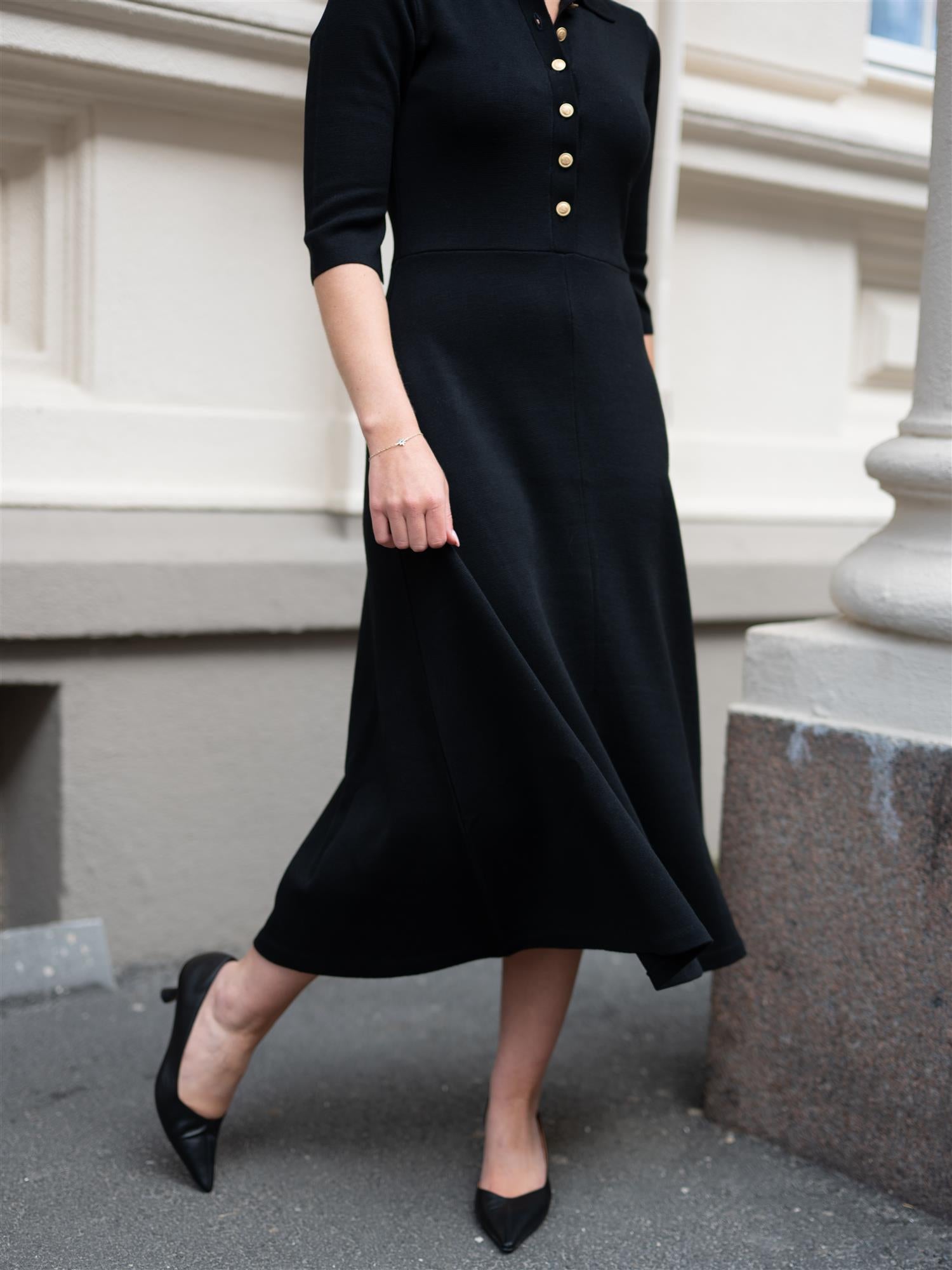 Melany Knit Dress Black
