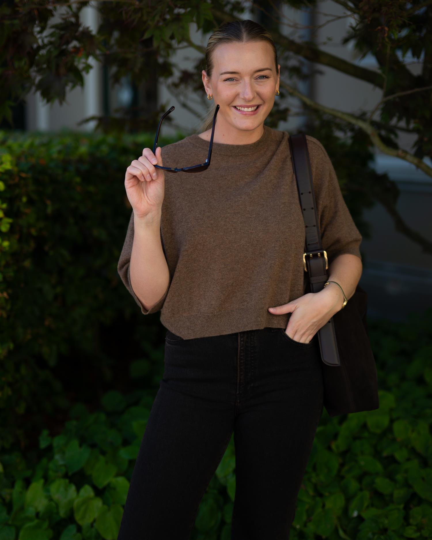 Lilou pullover ¾ Cafe Au Lait
