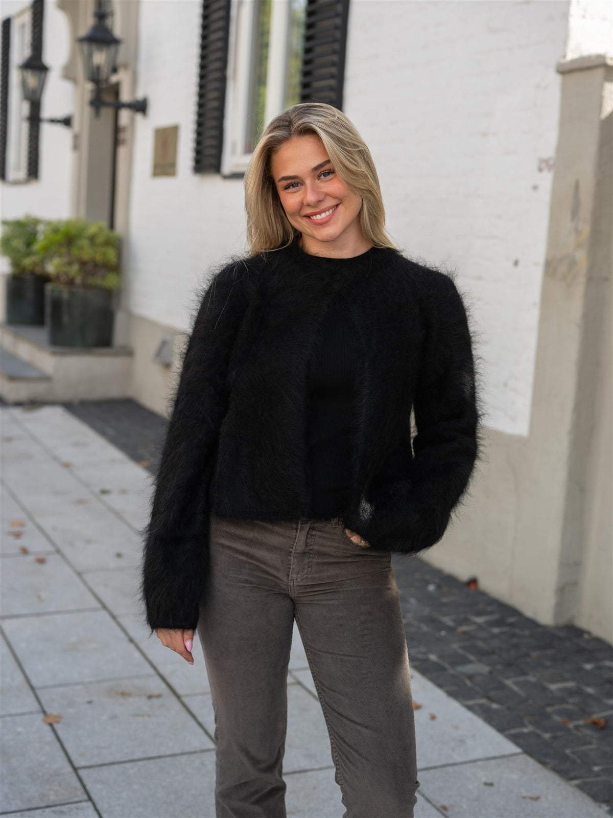 Amelia Chunky Cardigan Black