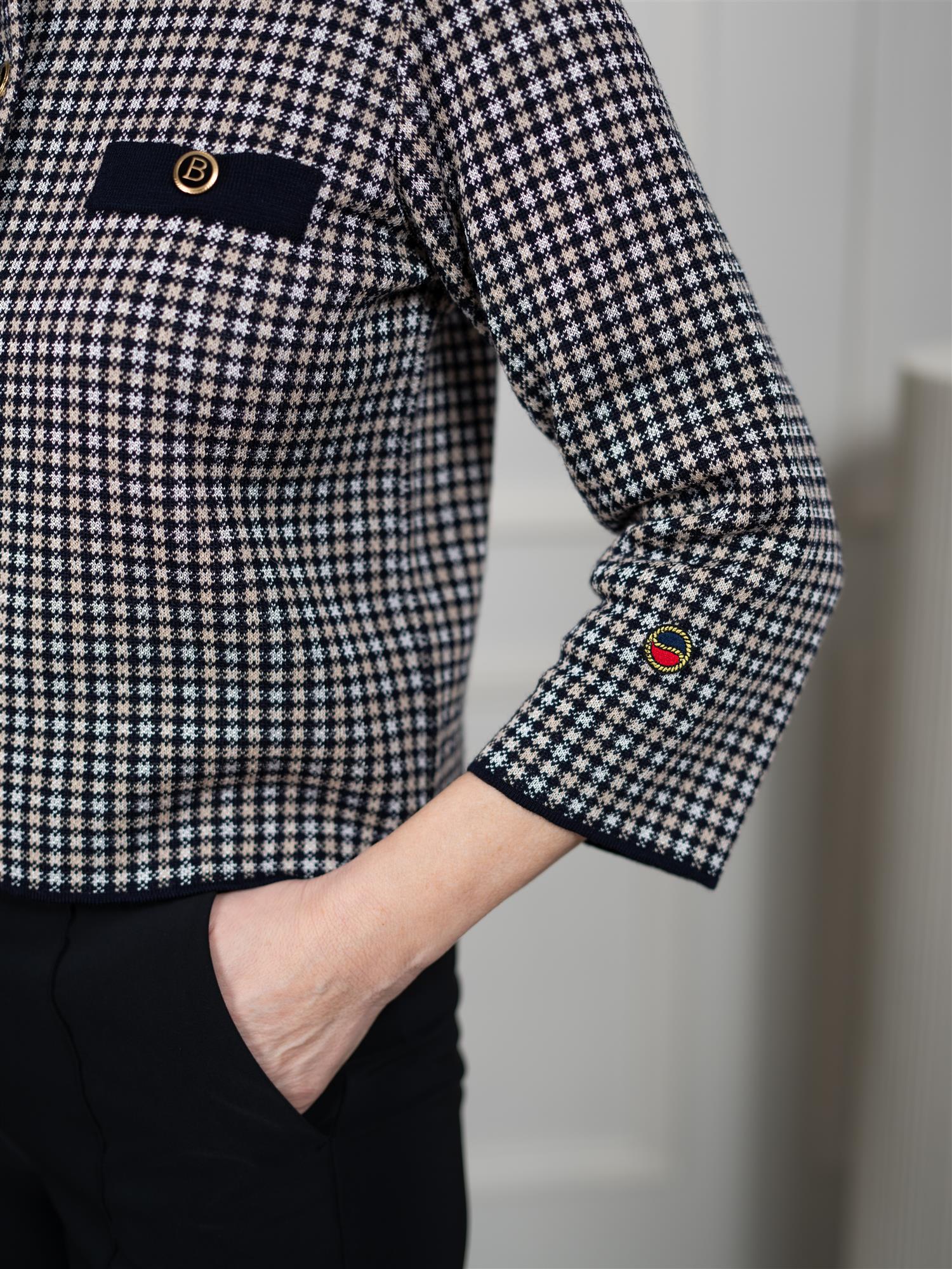 Busnel Elle Jacket Pepita Marine