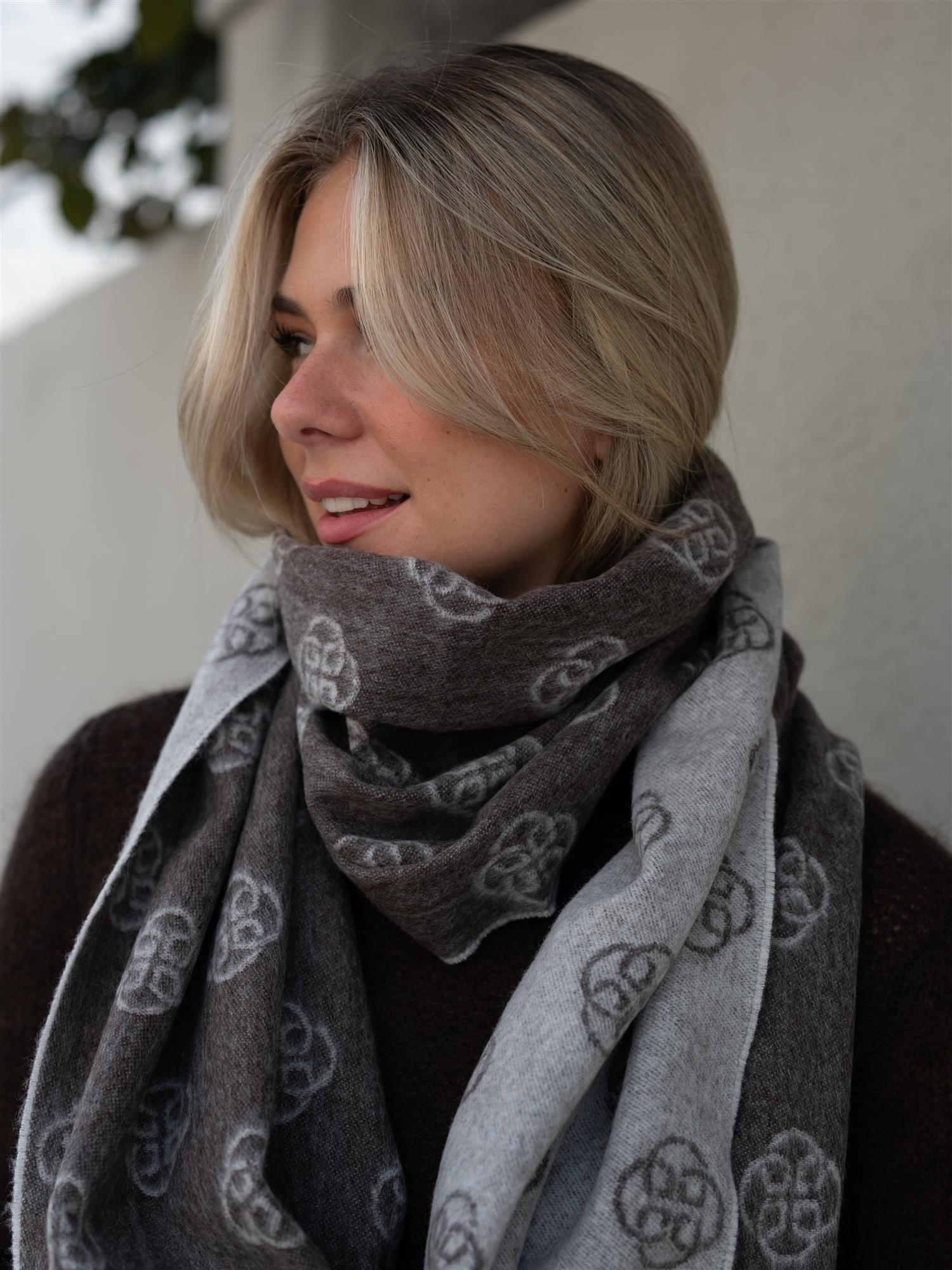 Monogram Wool Scarf