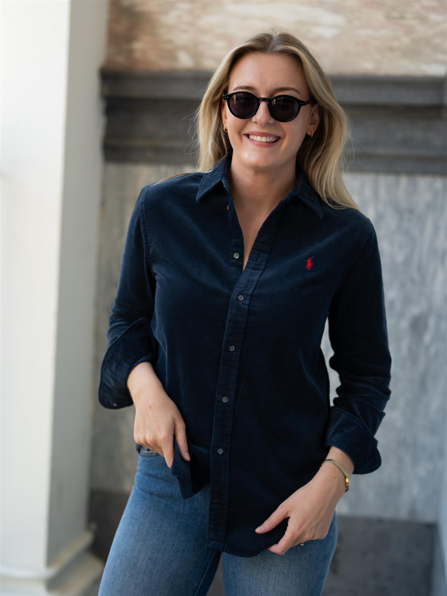 Woven Sport Shirt Navy