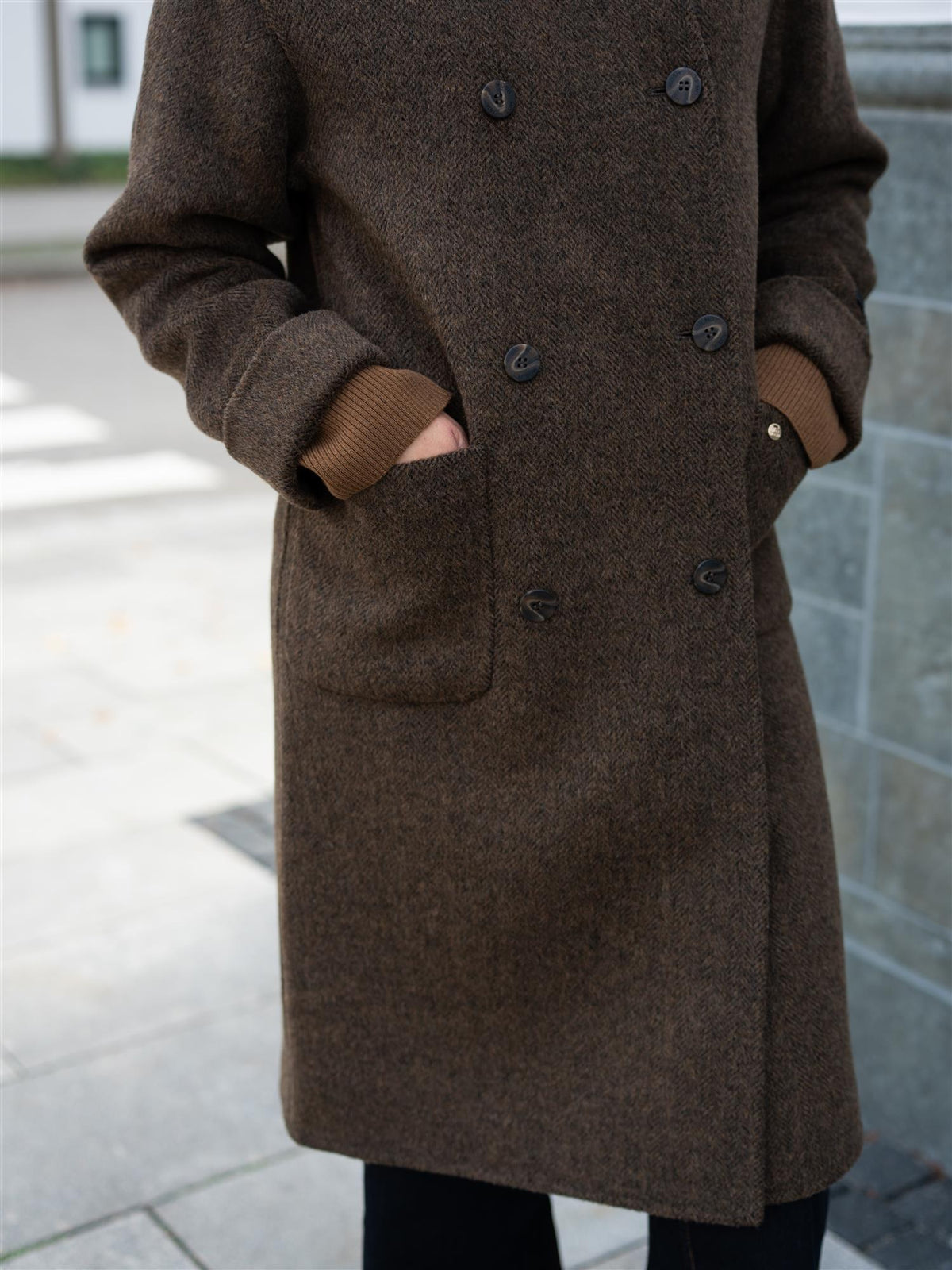 MMLucca Barkley Wool Coat Slate Black