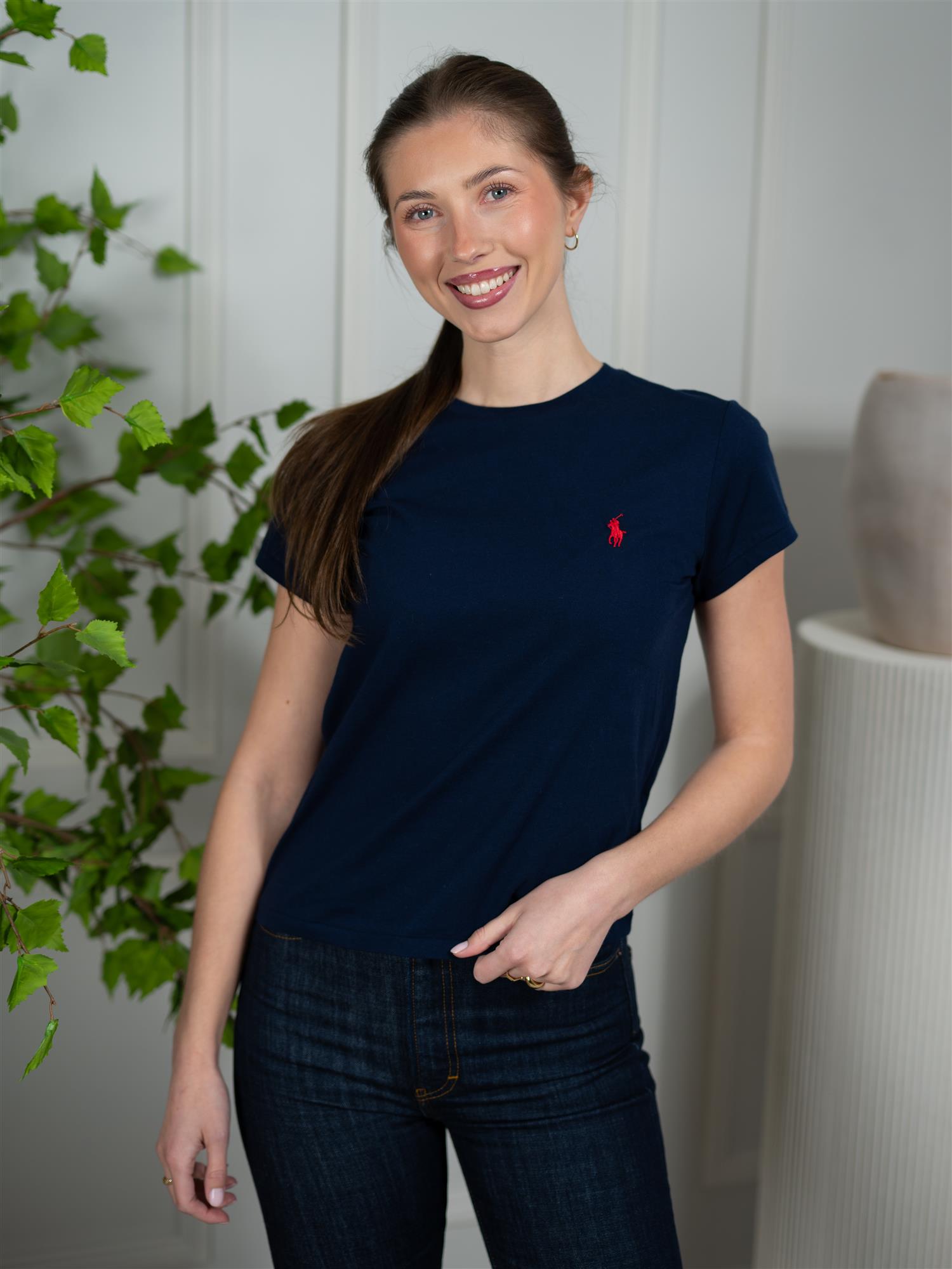 Polo Classic Cotton Crewneck Tee Navy