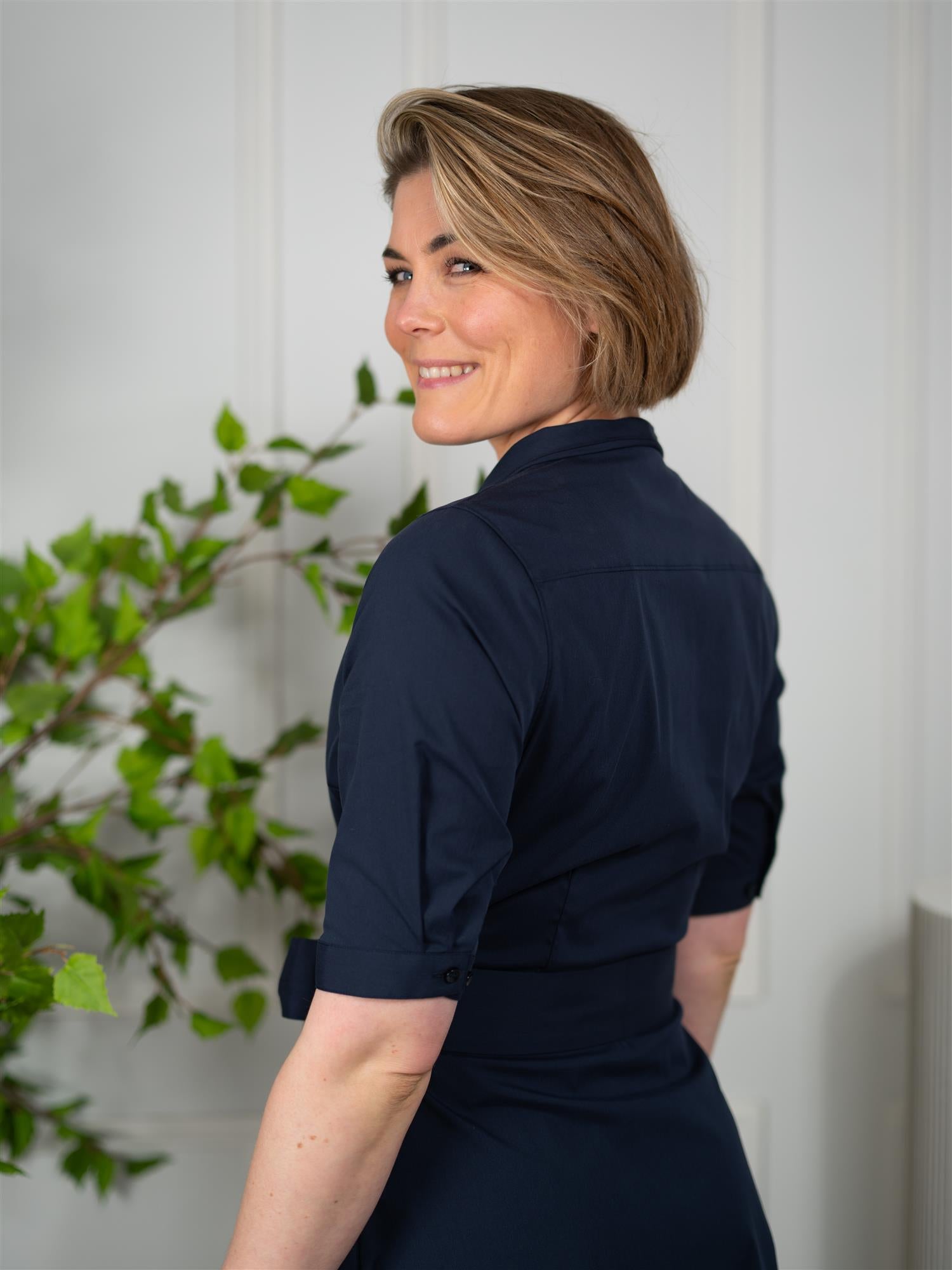 Stenströms Sofia Wrap Dress Navy