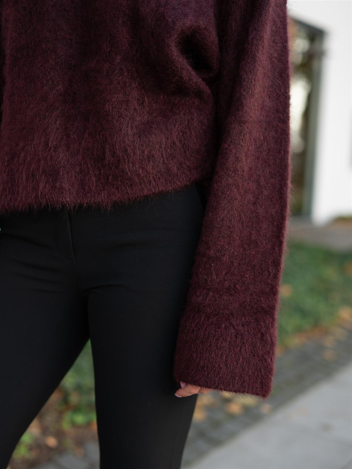 Niclas Short Sweater Bordeaux