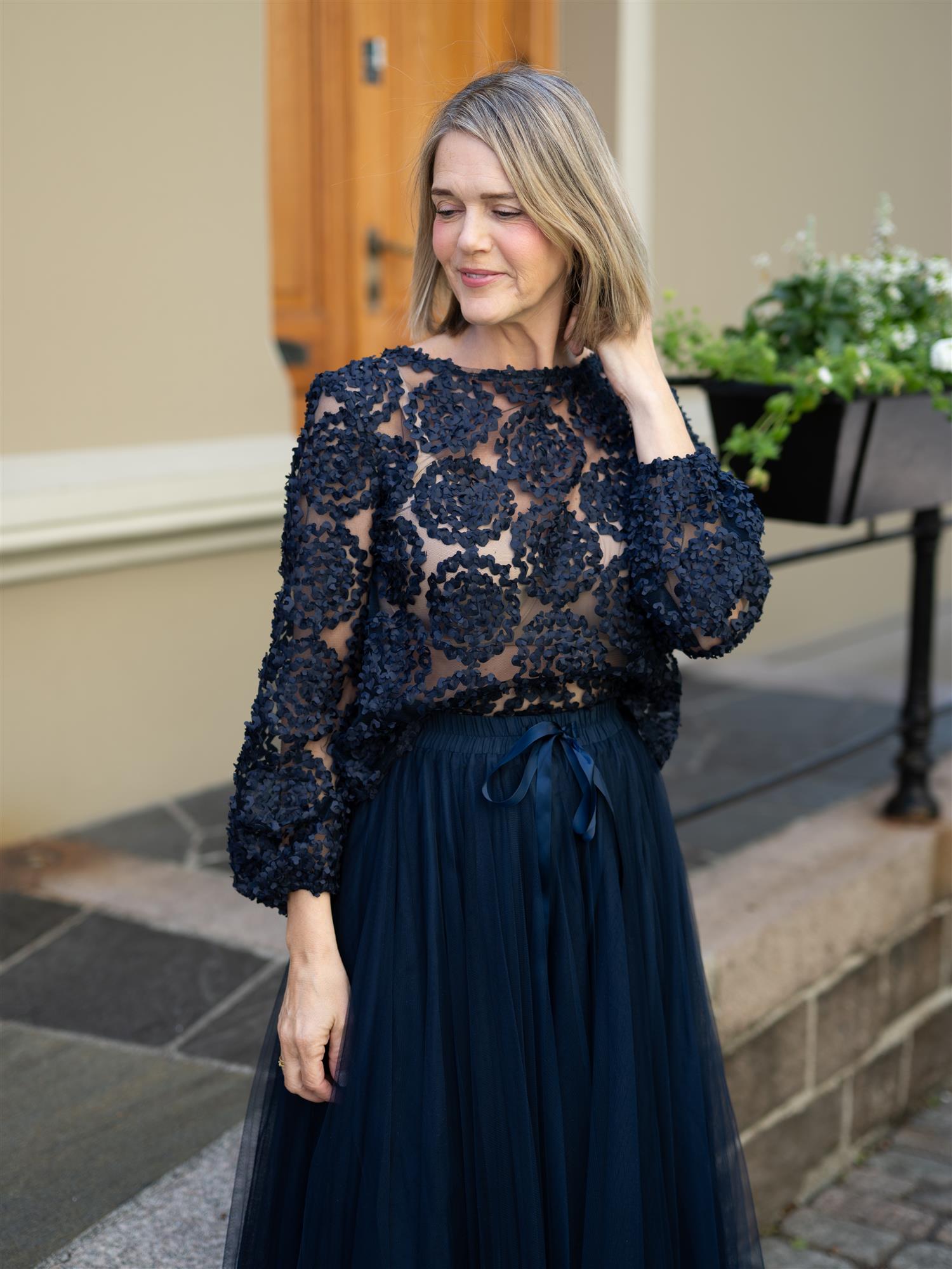 From Paris With Love Blondetopp Navy