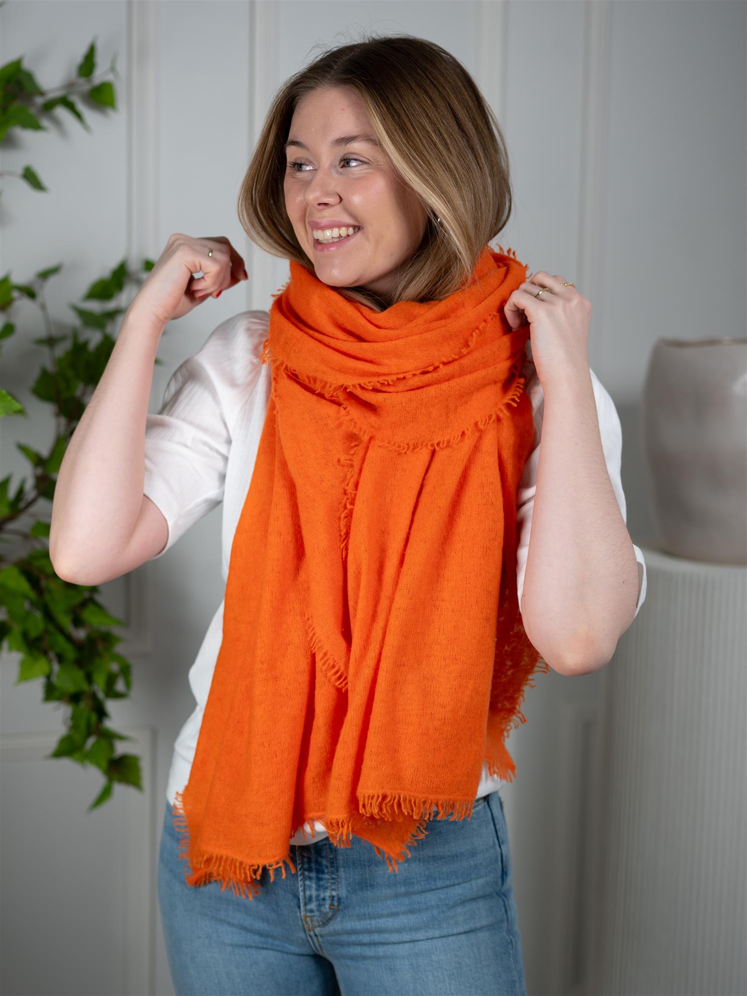 Mala Alisha Scarf Salted Tangerine