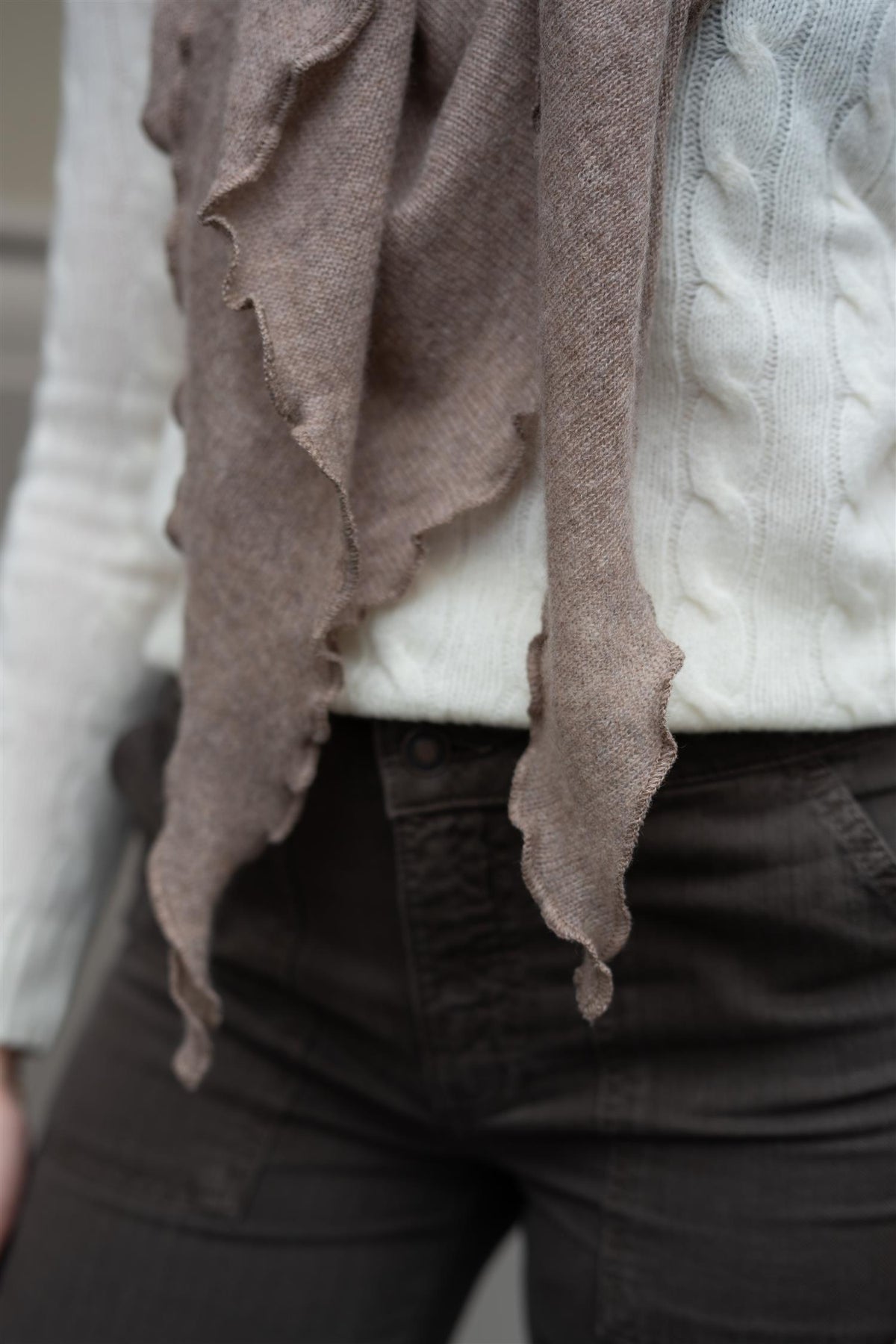 Triangle Scarf Mink