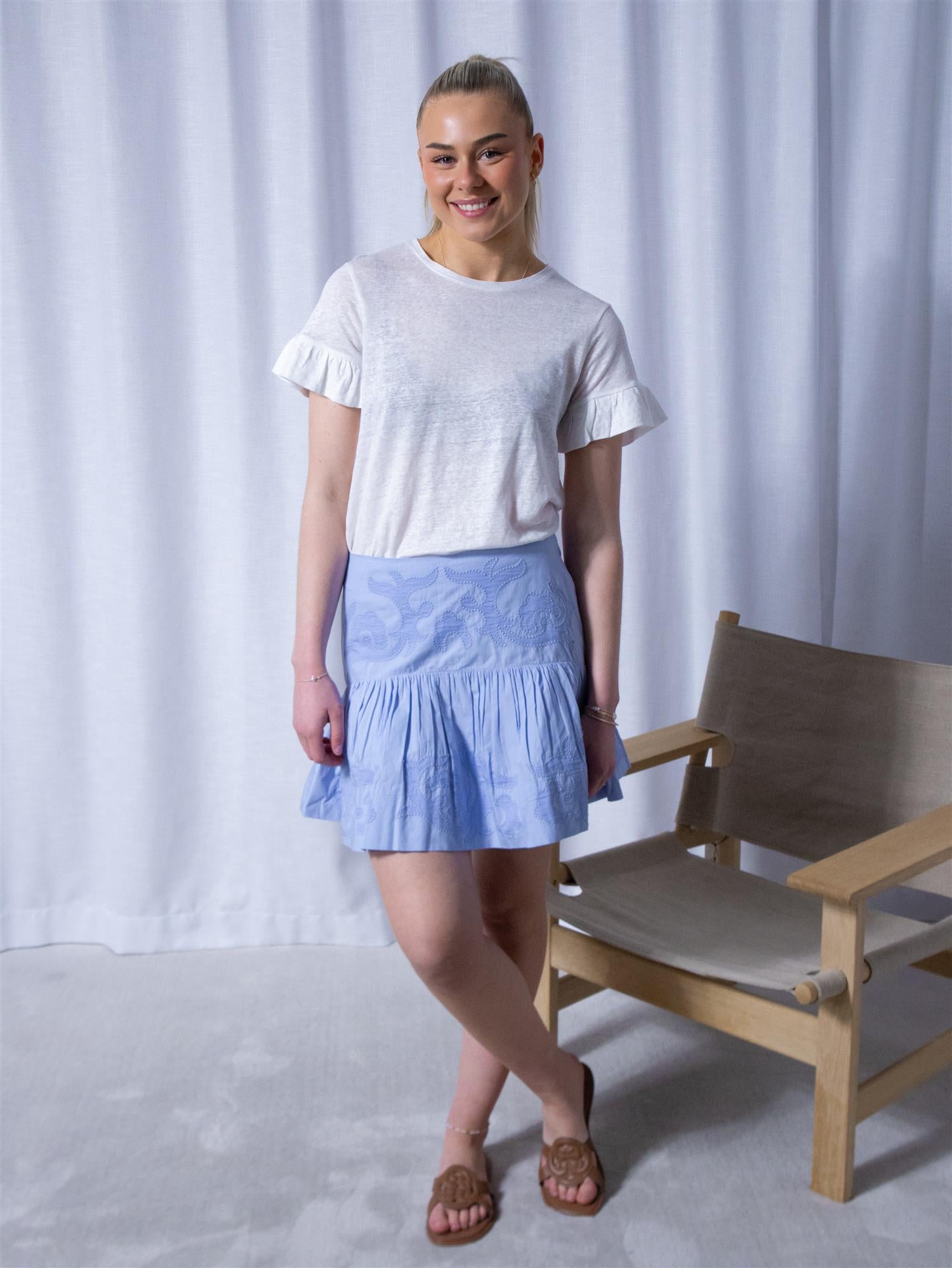 Ella&il Anya Embrodery Skirt Lavender