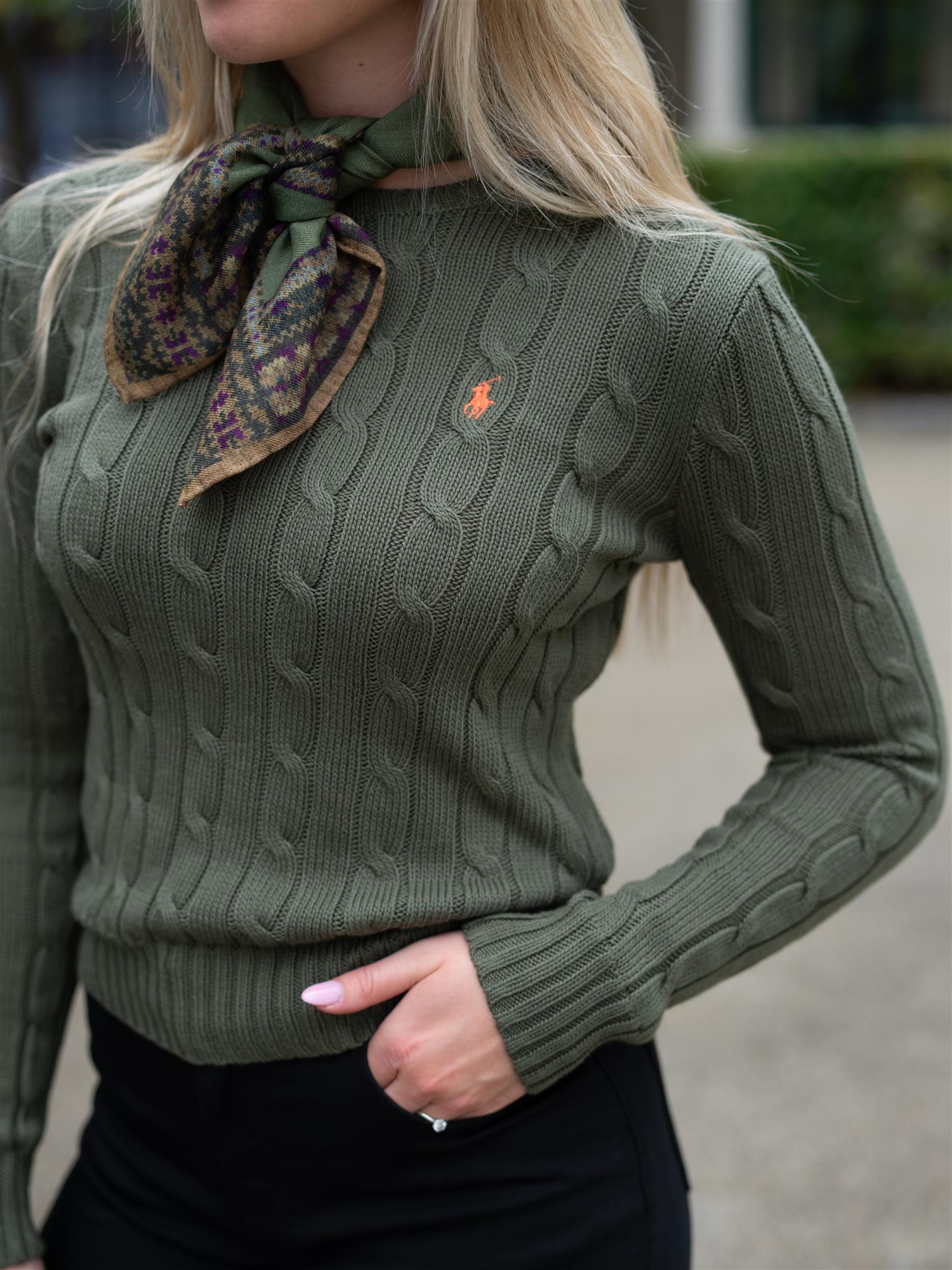 Julianna Long Sleeve Pullover Green