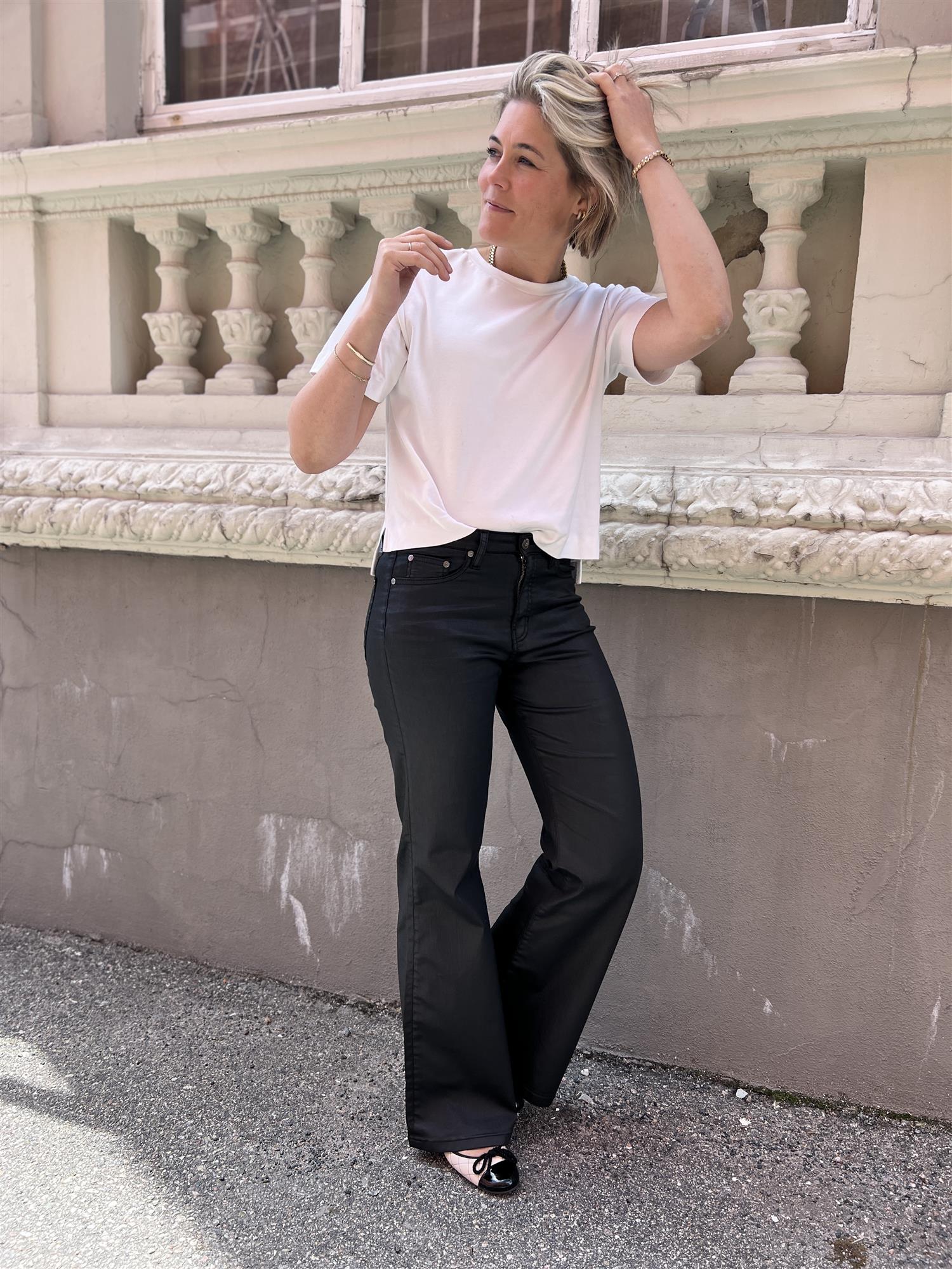 Denim Studio Tiago Wax Sateen Noir