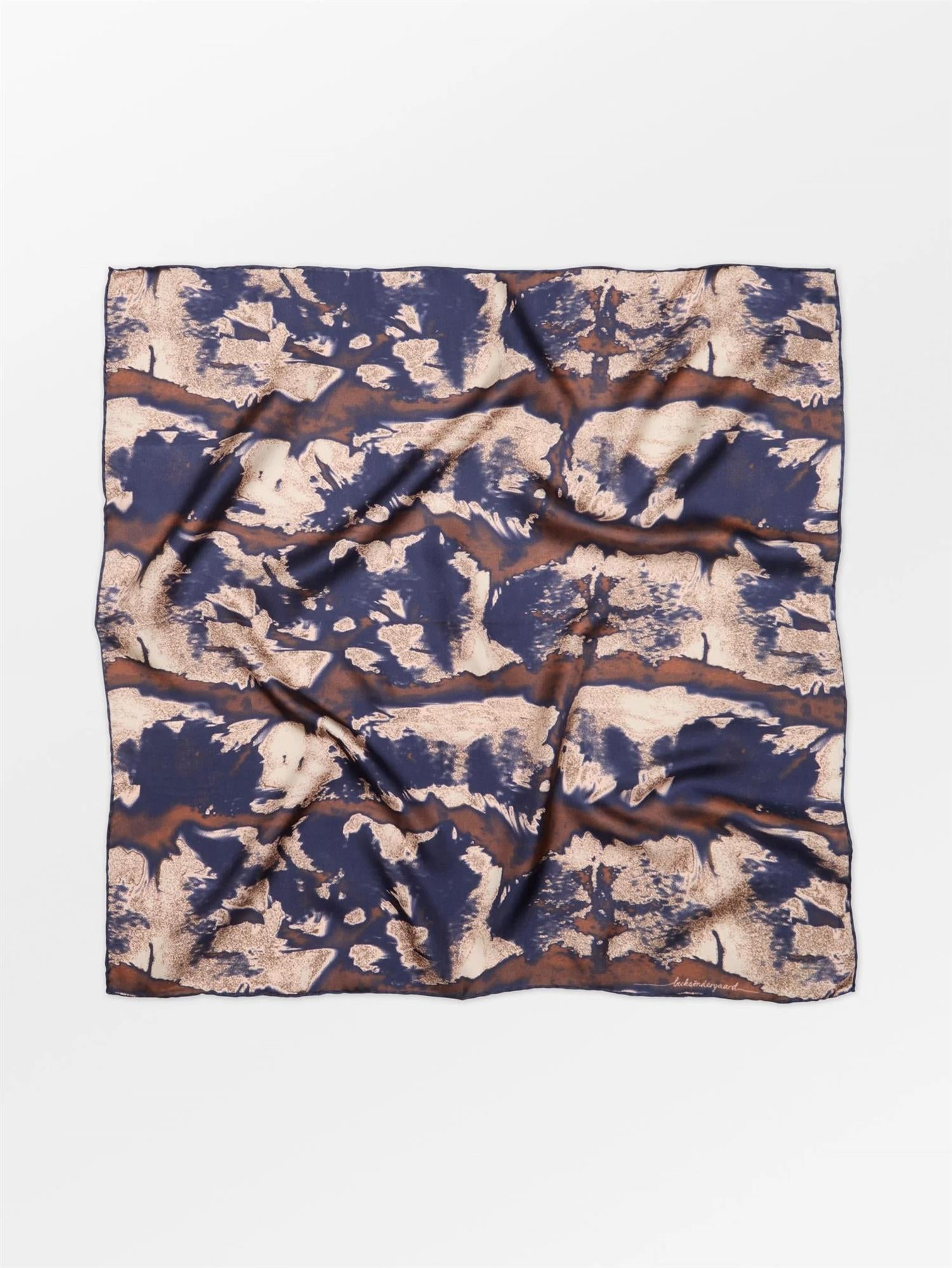Beck Söndergaard Tinea Tiedye Sia Scarf Navy Blue