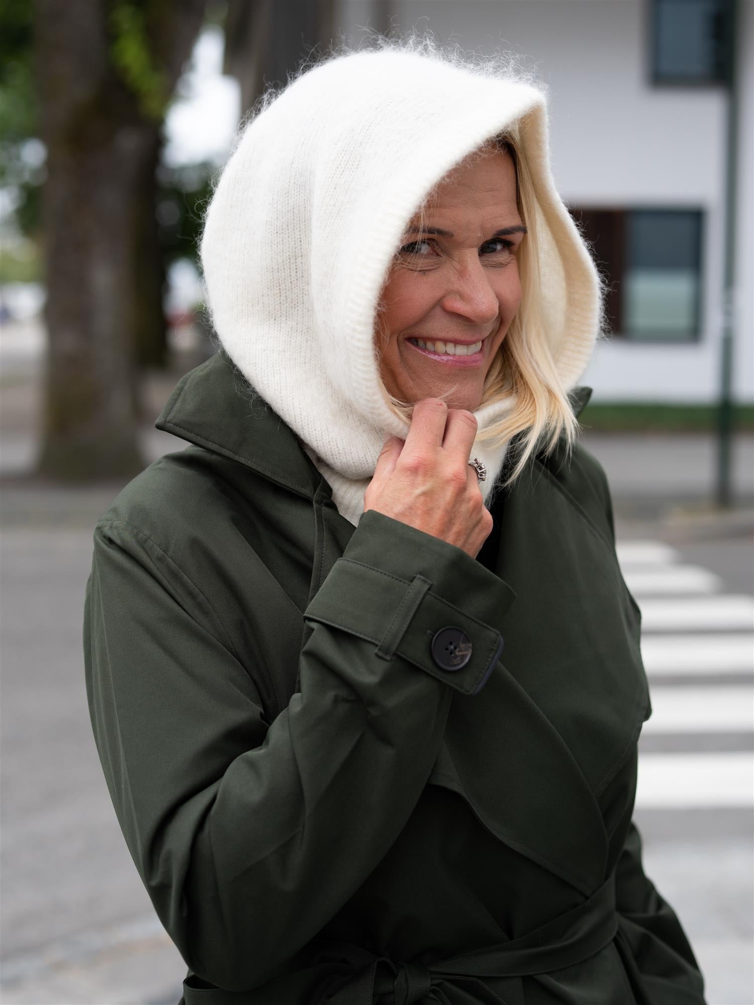 Ella&il Kajsa Chunky Balaclava Bright White