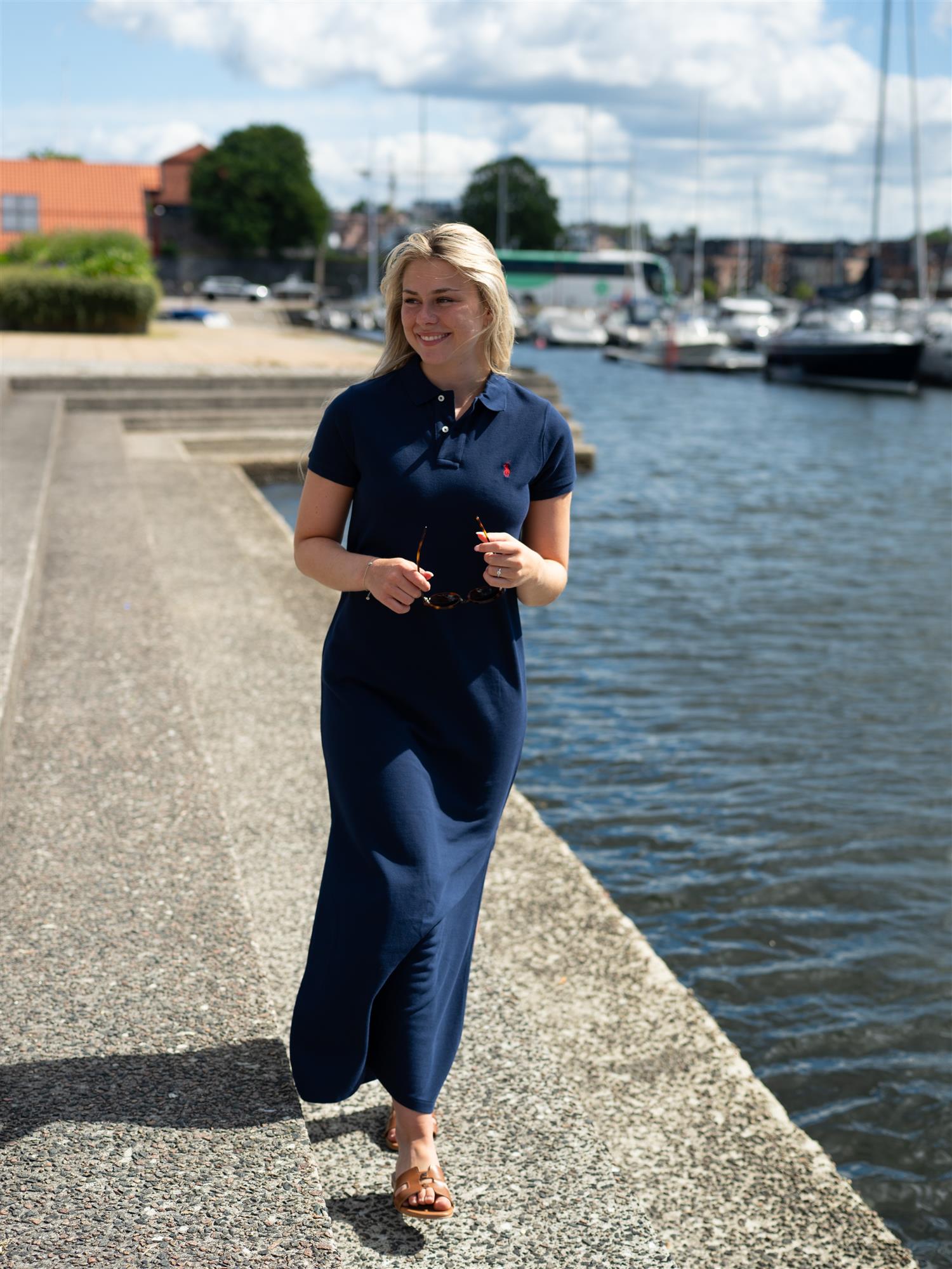 Polo Navy Classic Day Dress