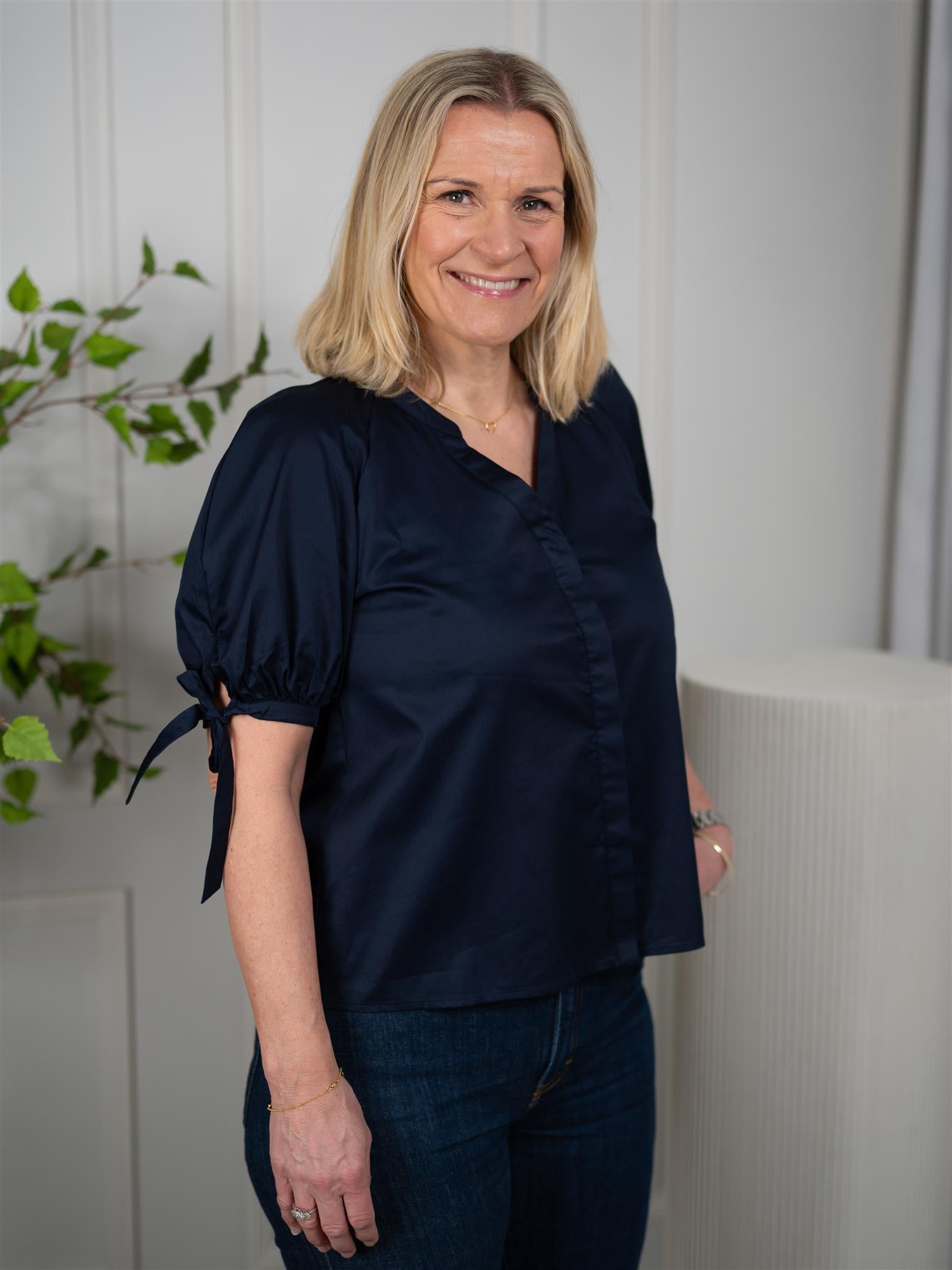 Camilla Pihl Liza Blouse Navy