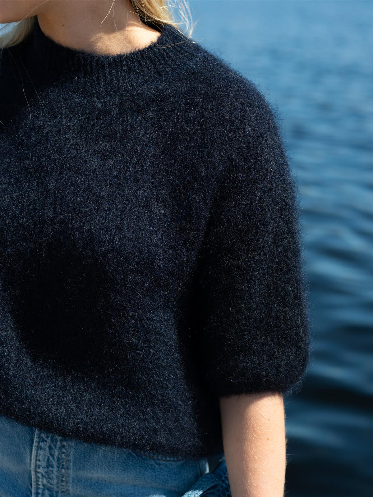 From Paris With Love Kid Mohair T-Shirt Navy