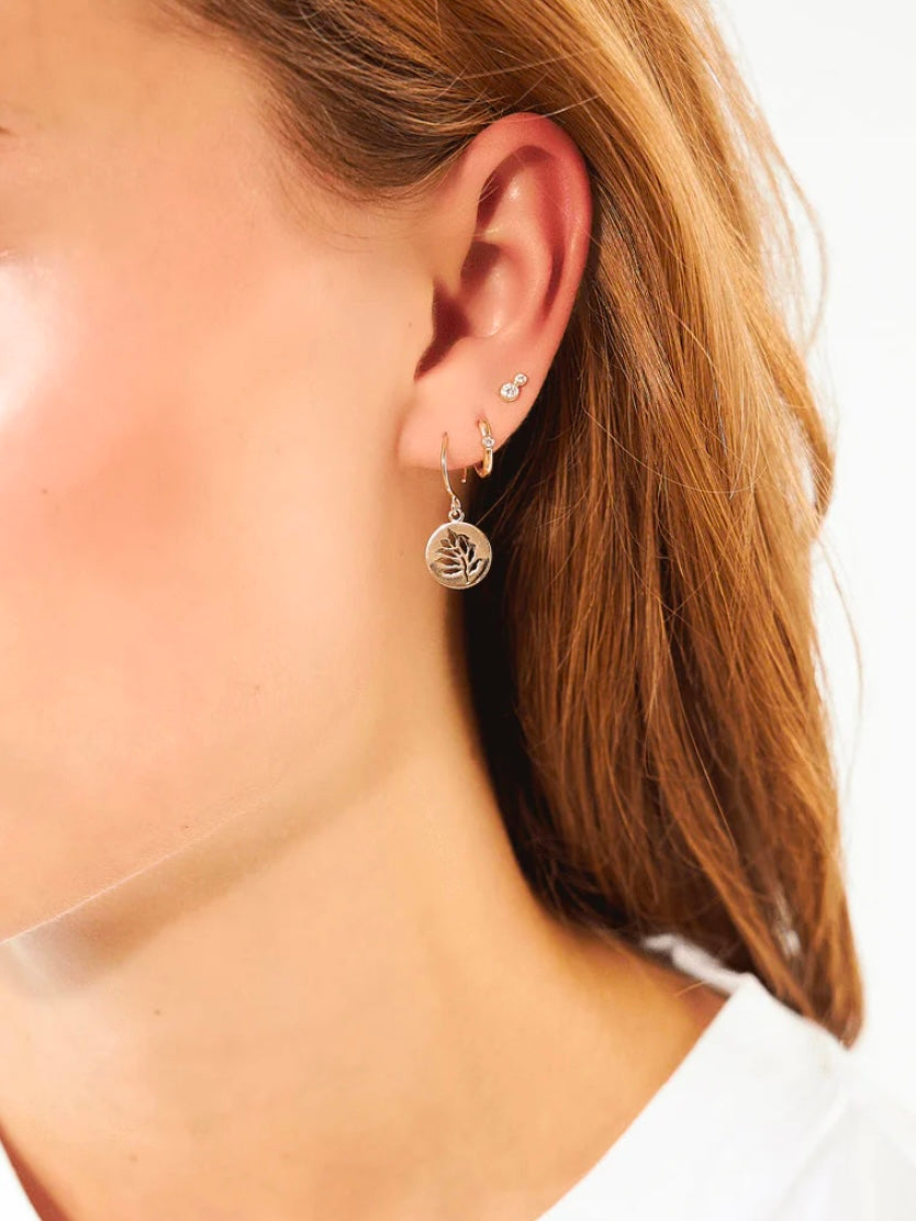 Julie Sandlau Purity Micro Hoops Top Wesselton Diamond