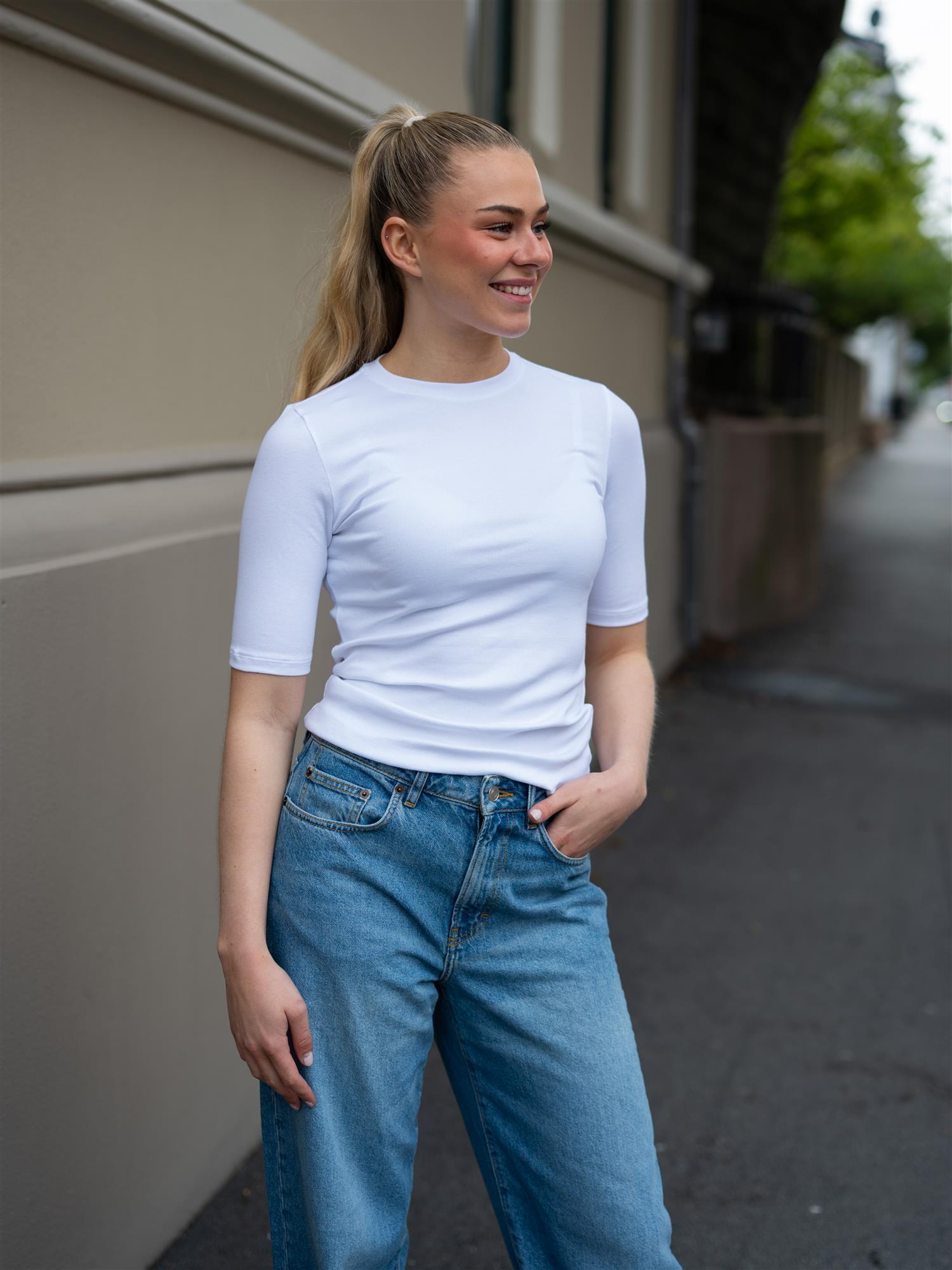 Julie Josephine Marianne Rib tee White