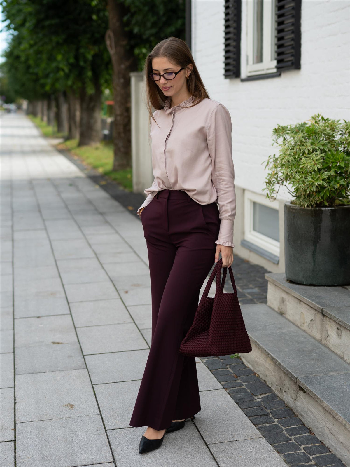 Louise Pants Dark Purple