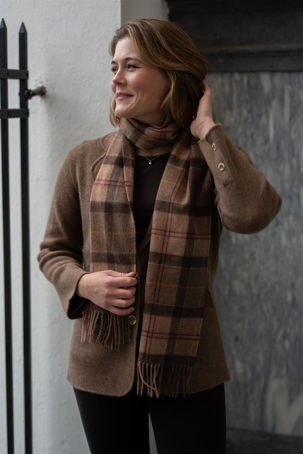 Barbour Scarf Muted Tartan