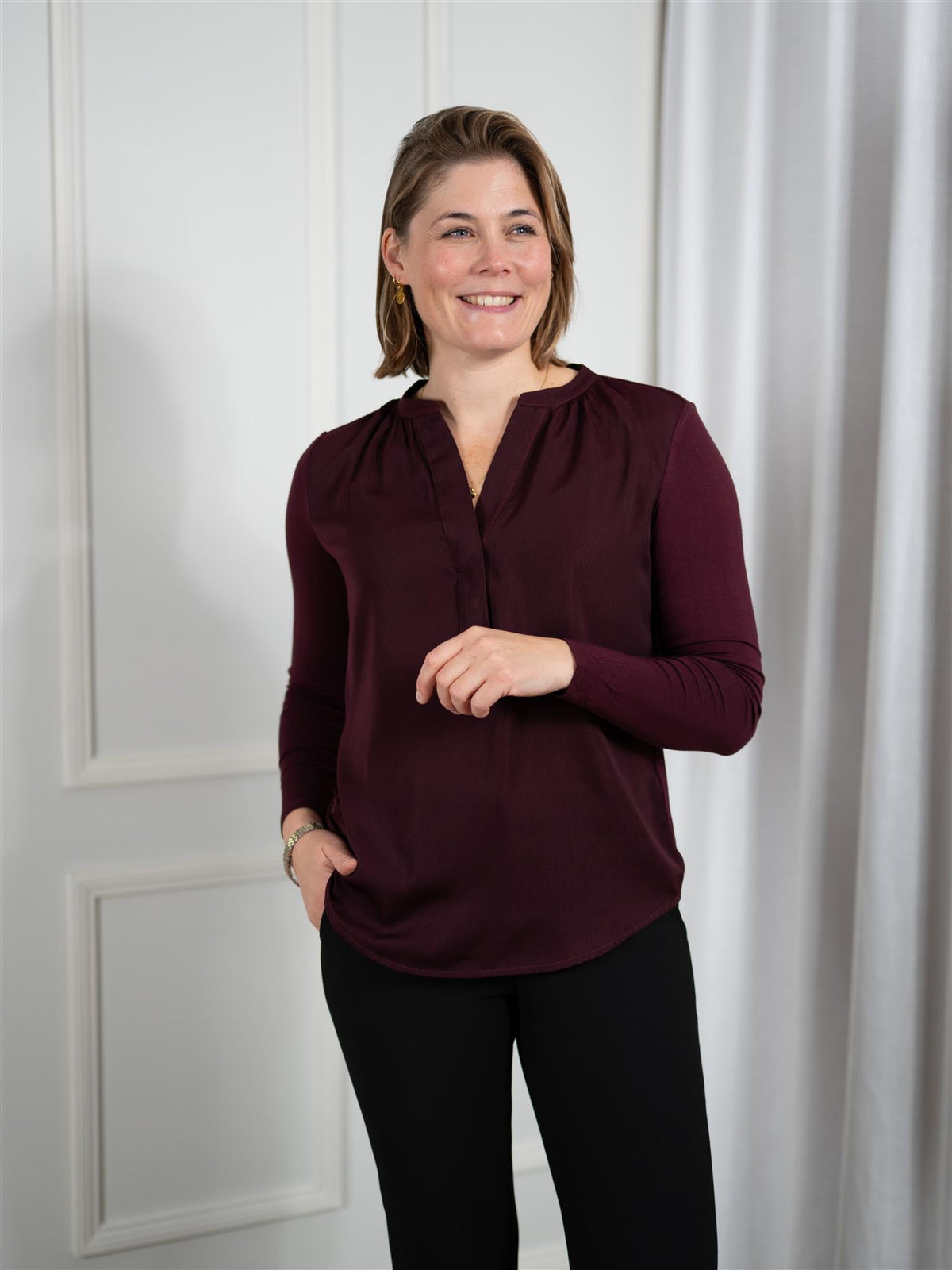 Jenner Top Dark Wine