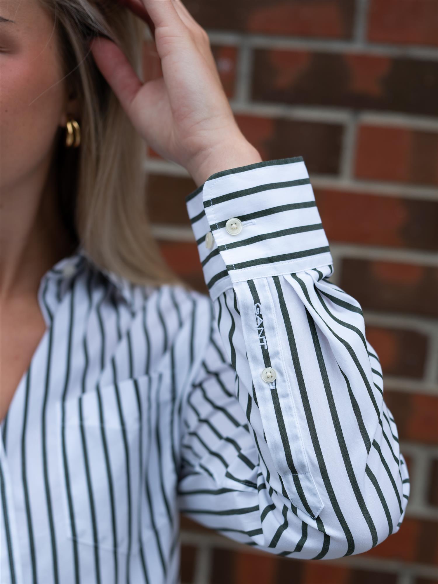 Gant Rel Classic Poplin Striped Shirt