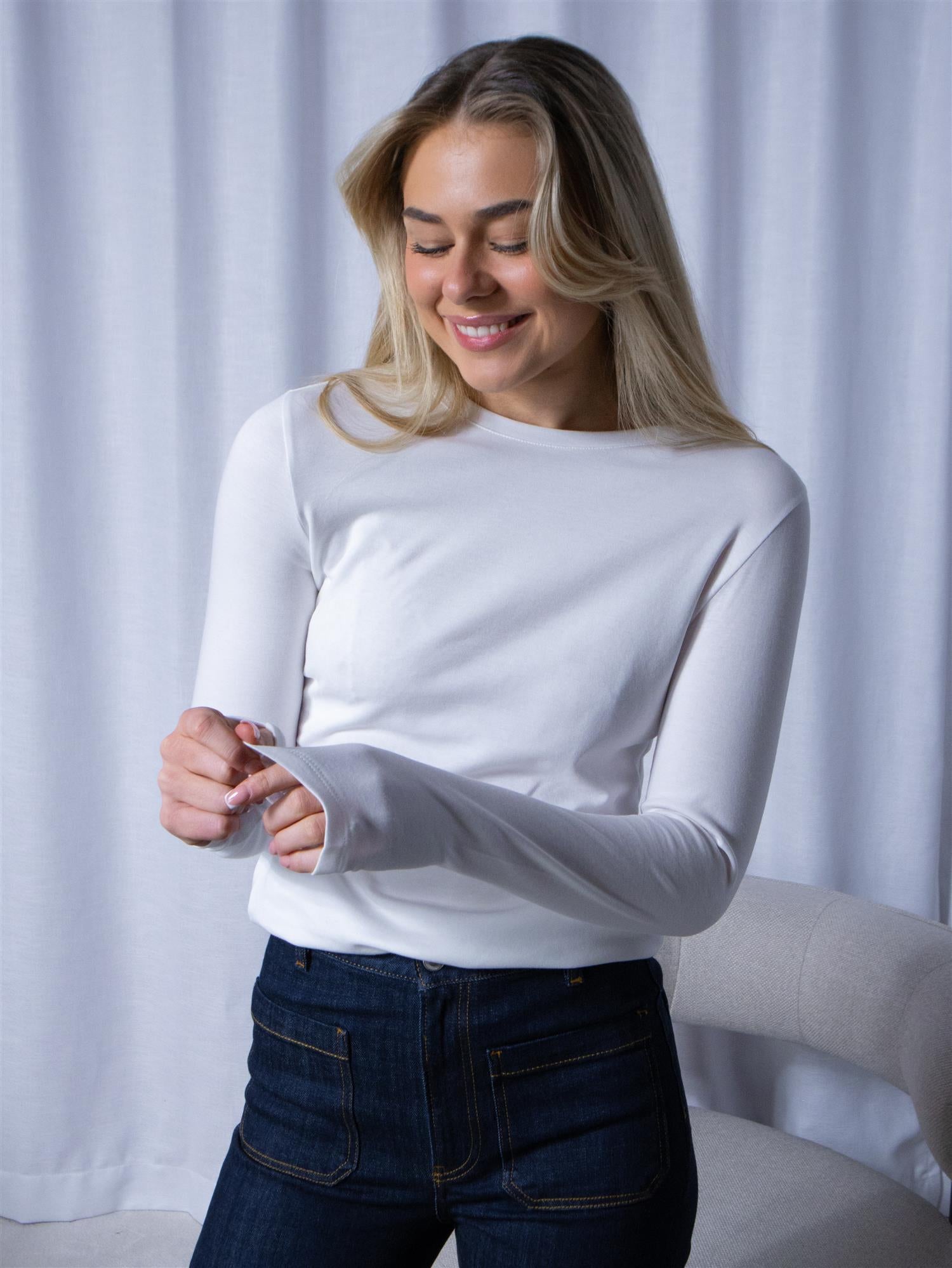 Julie Josephine Andrea Longsleeve White