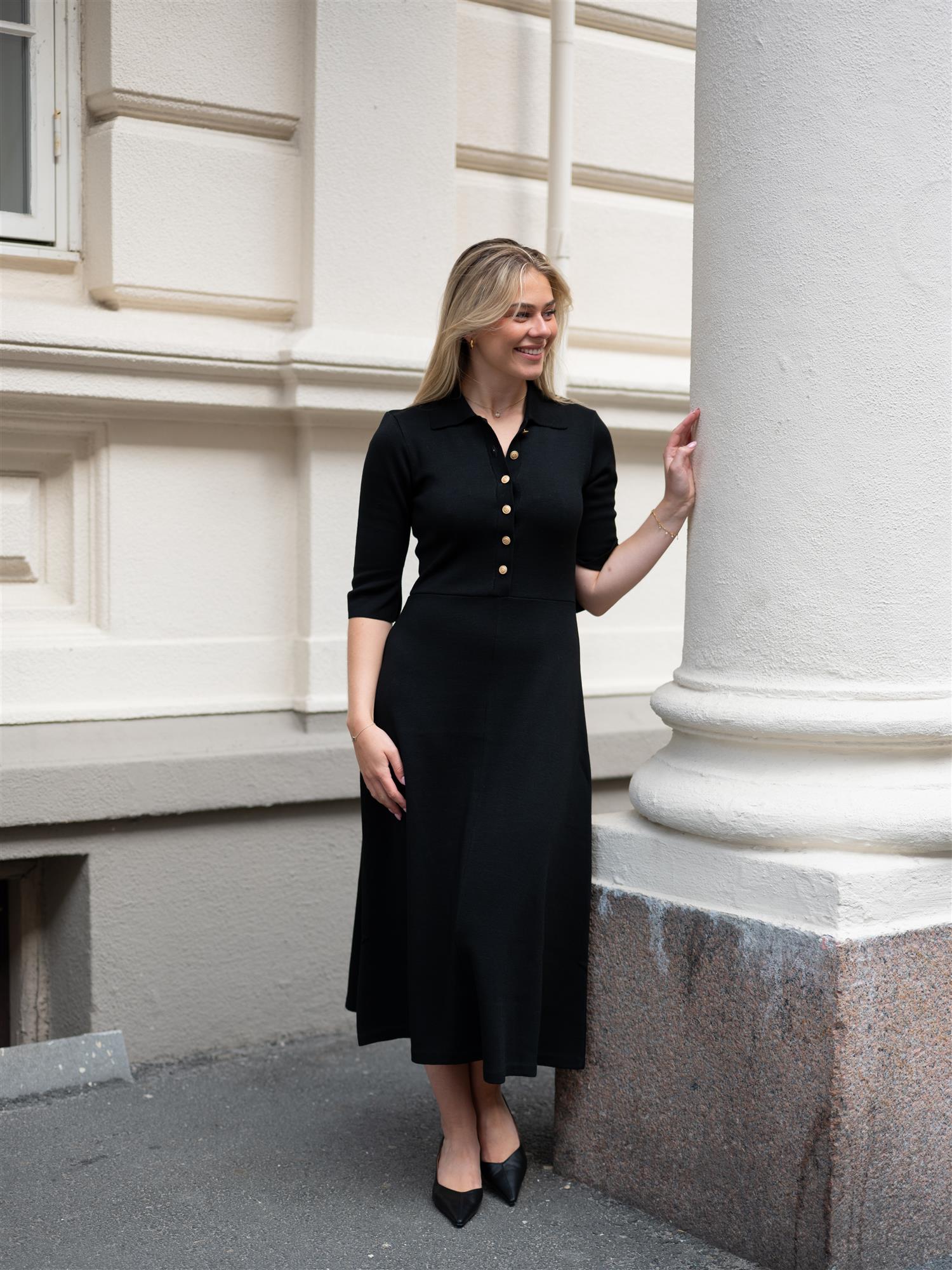 Melany Knit Dress Black