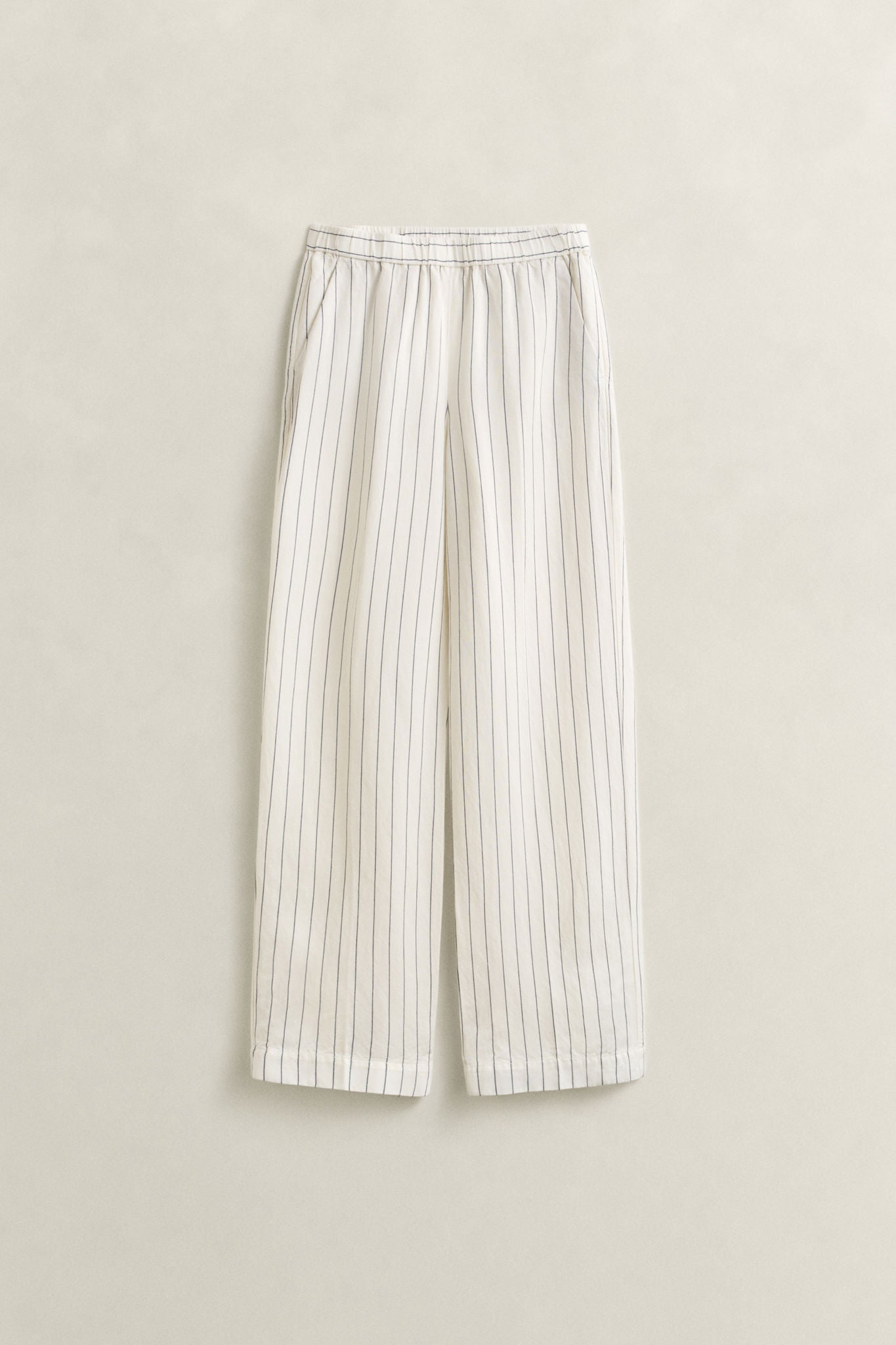 Gant Striped Linen Blend Pull On Pants