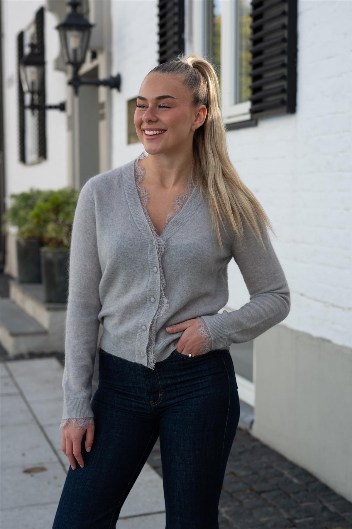 Mmhelmi Lace Knit Cardigan