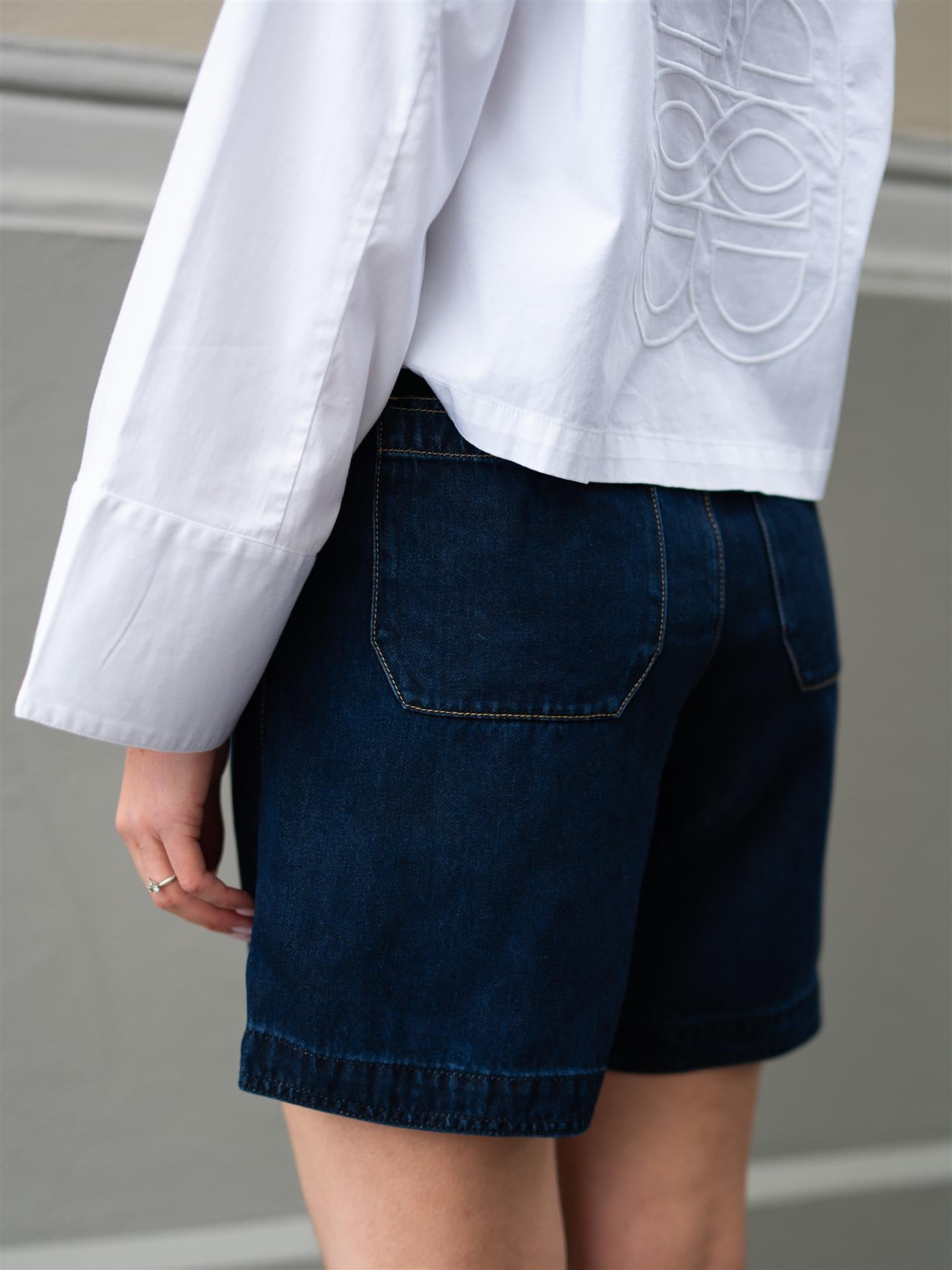 MMLeli Denim Shorts Dark Blue