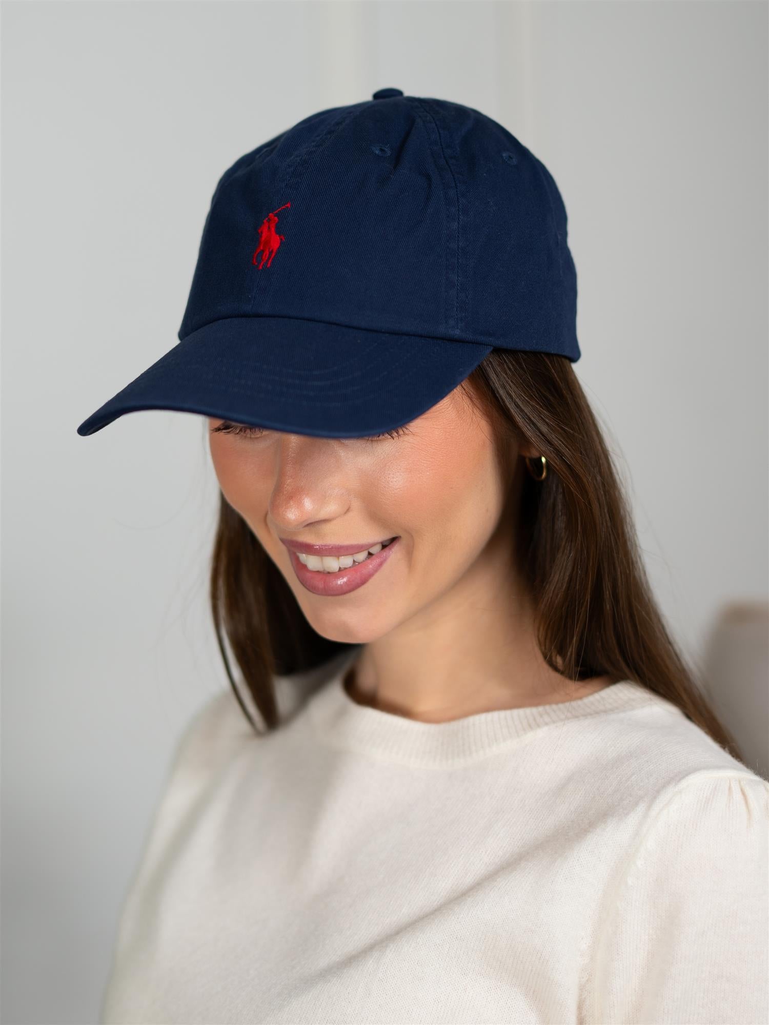 Polo The Iconic Cotton Chino Ball Cap Newport Navy/Red