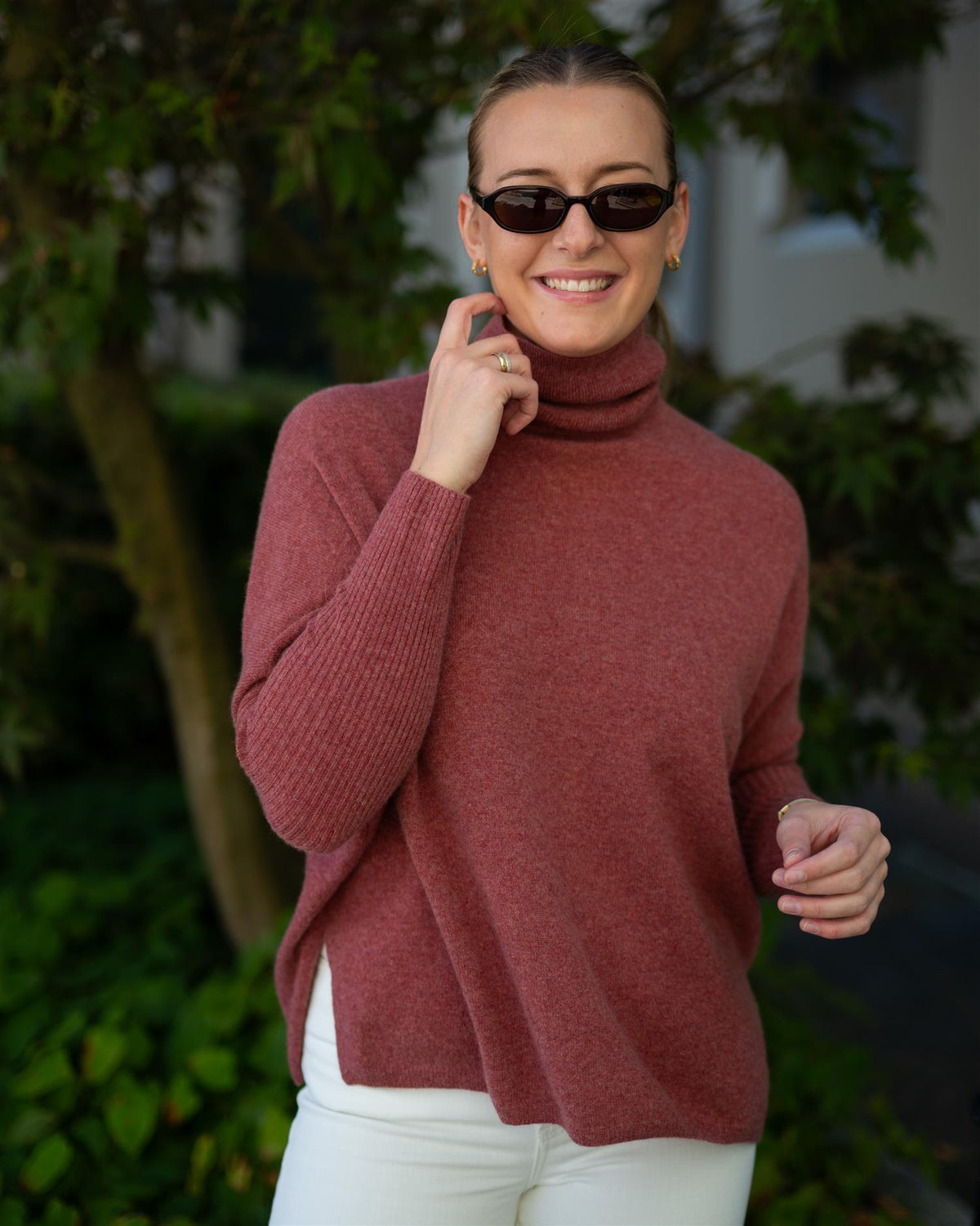 Margareth Poncho Old Pink