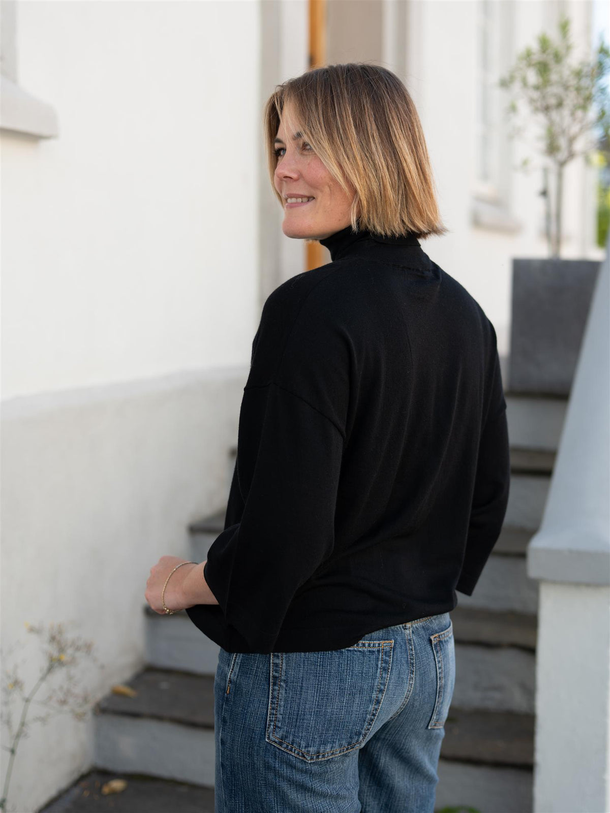 Tia Merino Knit Black