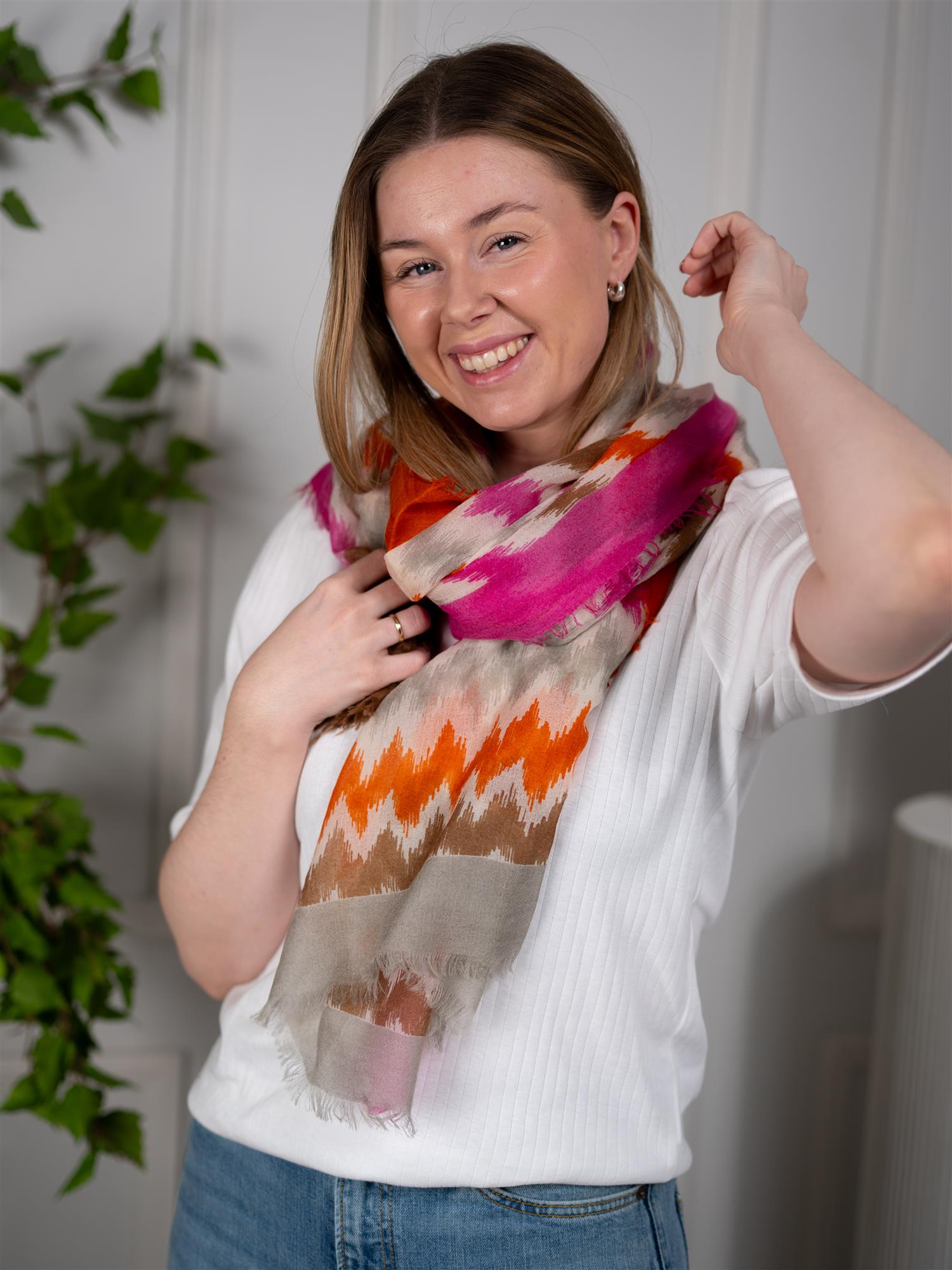 Mala Alisha Scarf Amalfi Pink/Orange