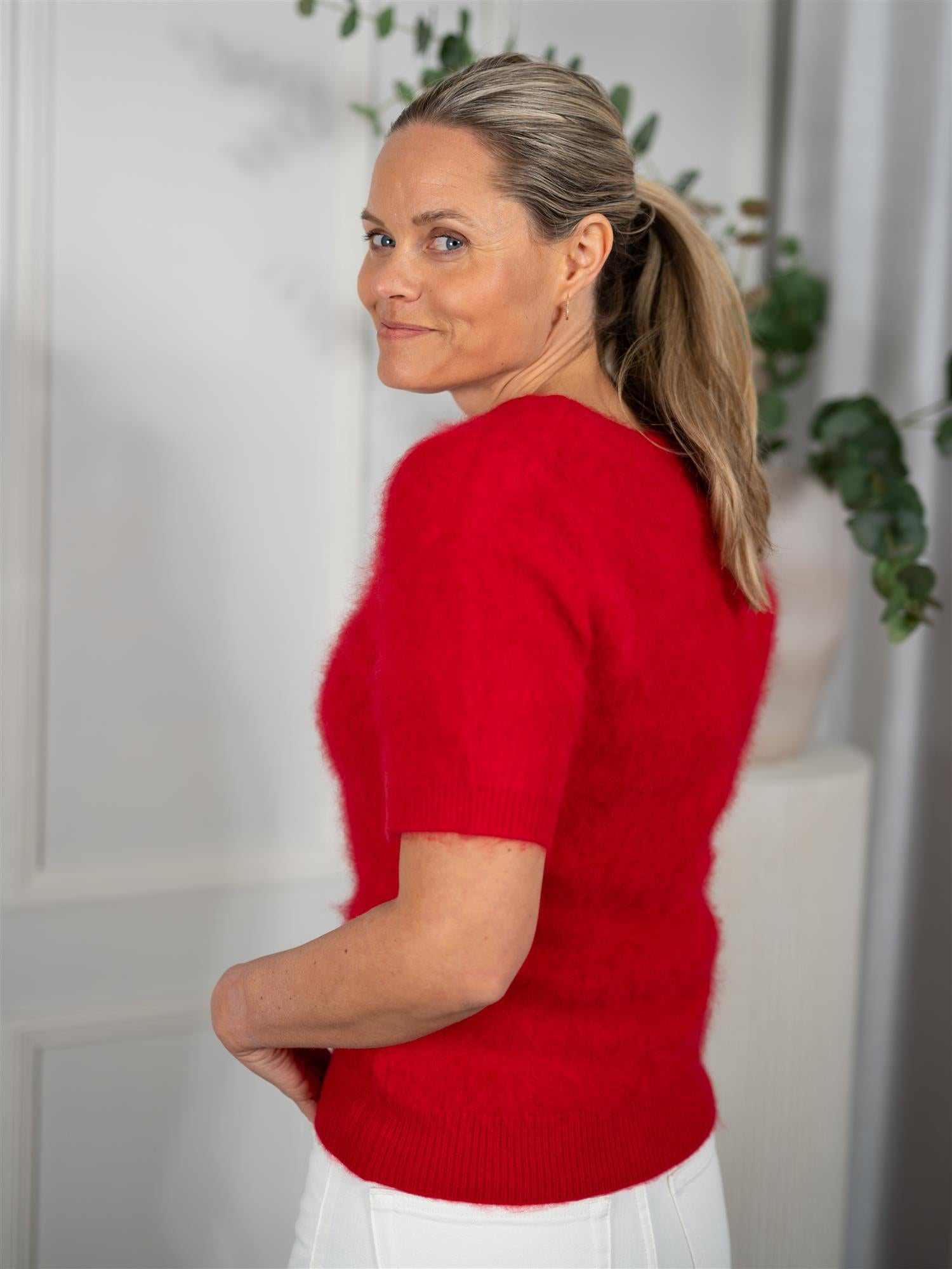 Emmy Brushed Tee Red