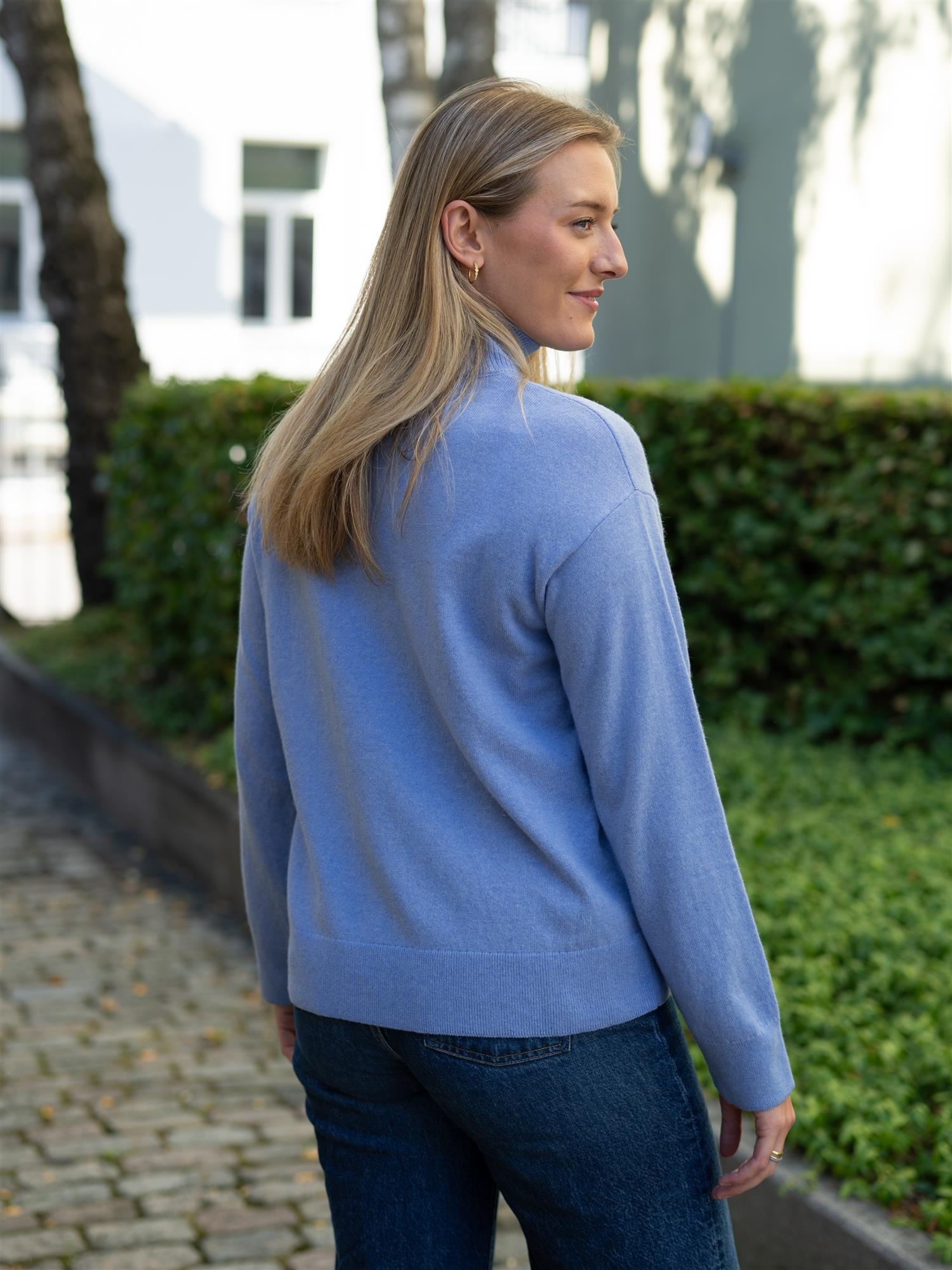 Superfine Lambswool Mockneck Misty Lavender