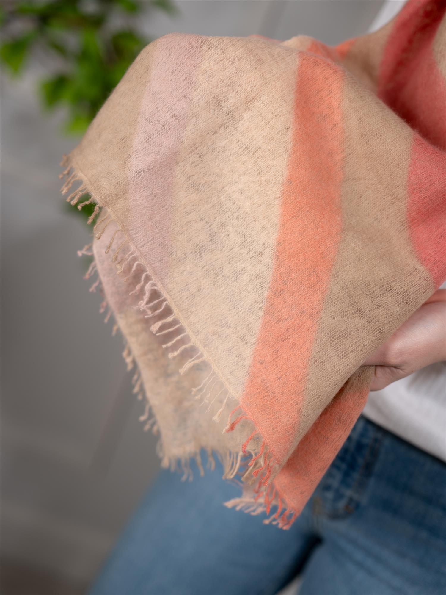 Mala Alisha Scarf Opal Peach