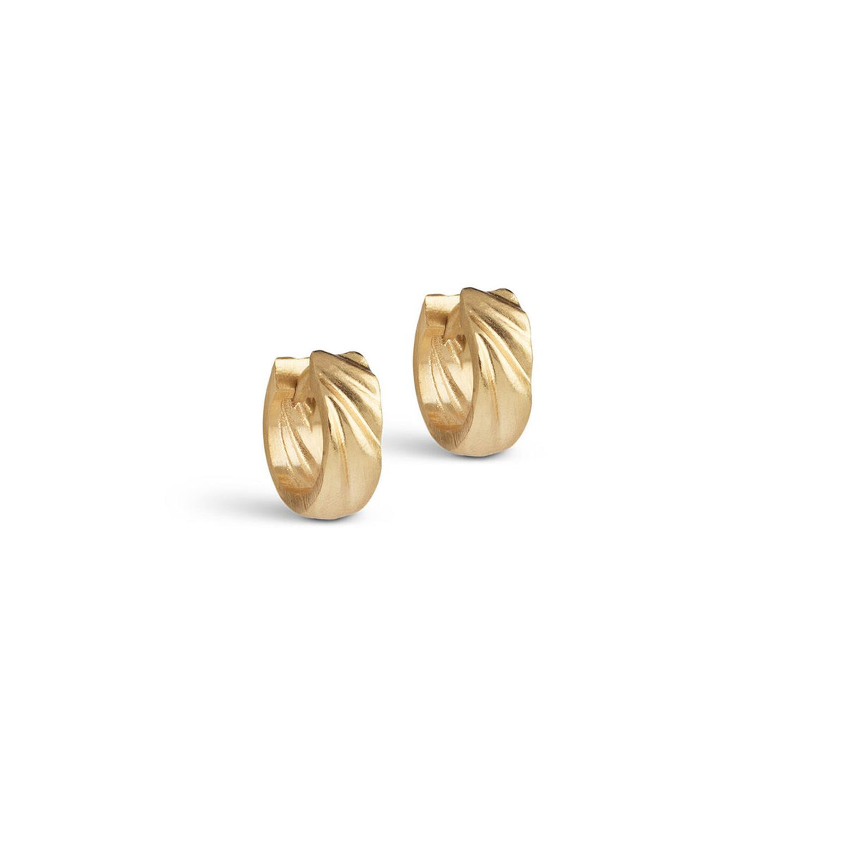 Hoops, Wave Mini Gold Plated