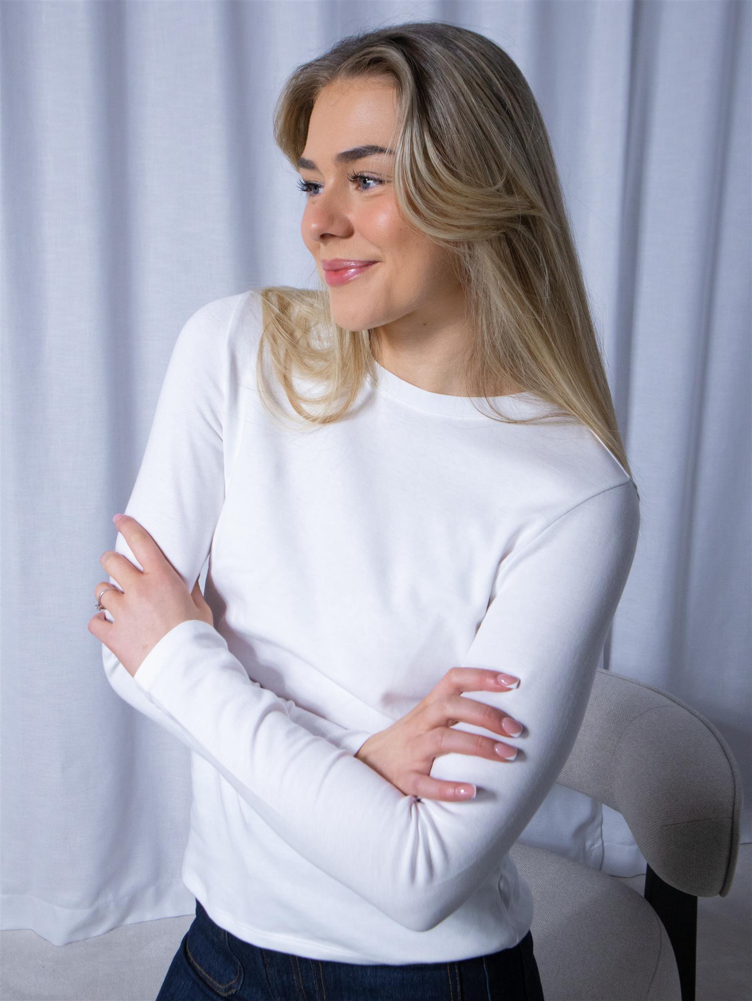 Julie Josephine Andrea Longsleeve White