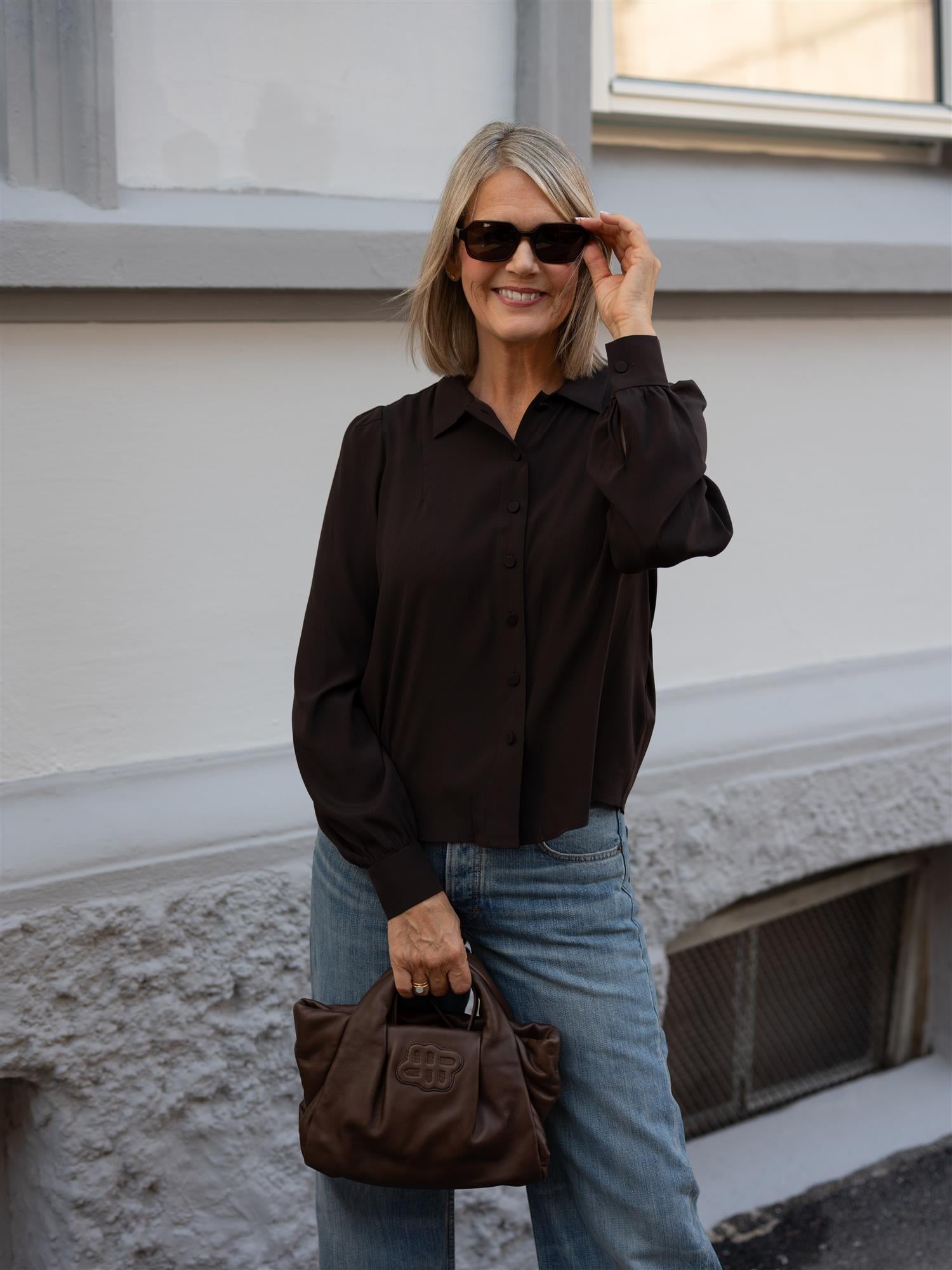 Paola Blouse With Tiny Collar